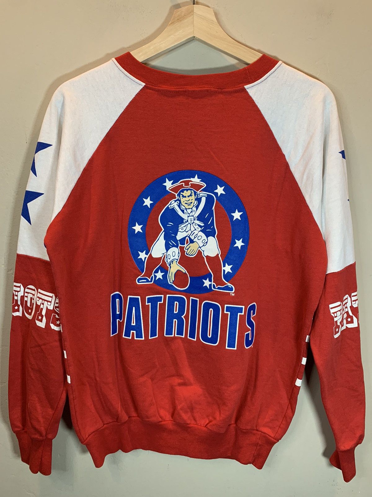 NFL × Vintage *RARE* Vintage 1970’s New England Patriots NFL Sweatshirt Size US M / EU 48-50 / 2 - 2 Thumbnail