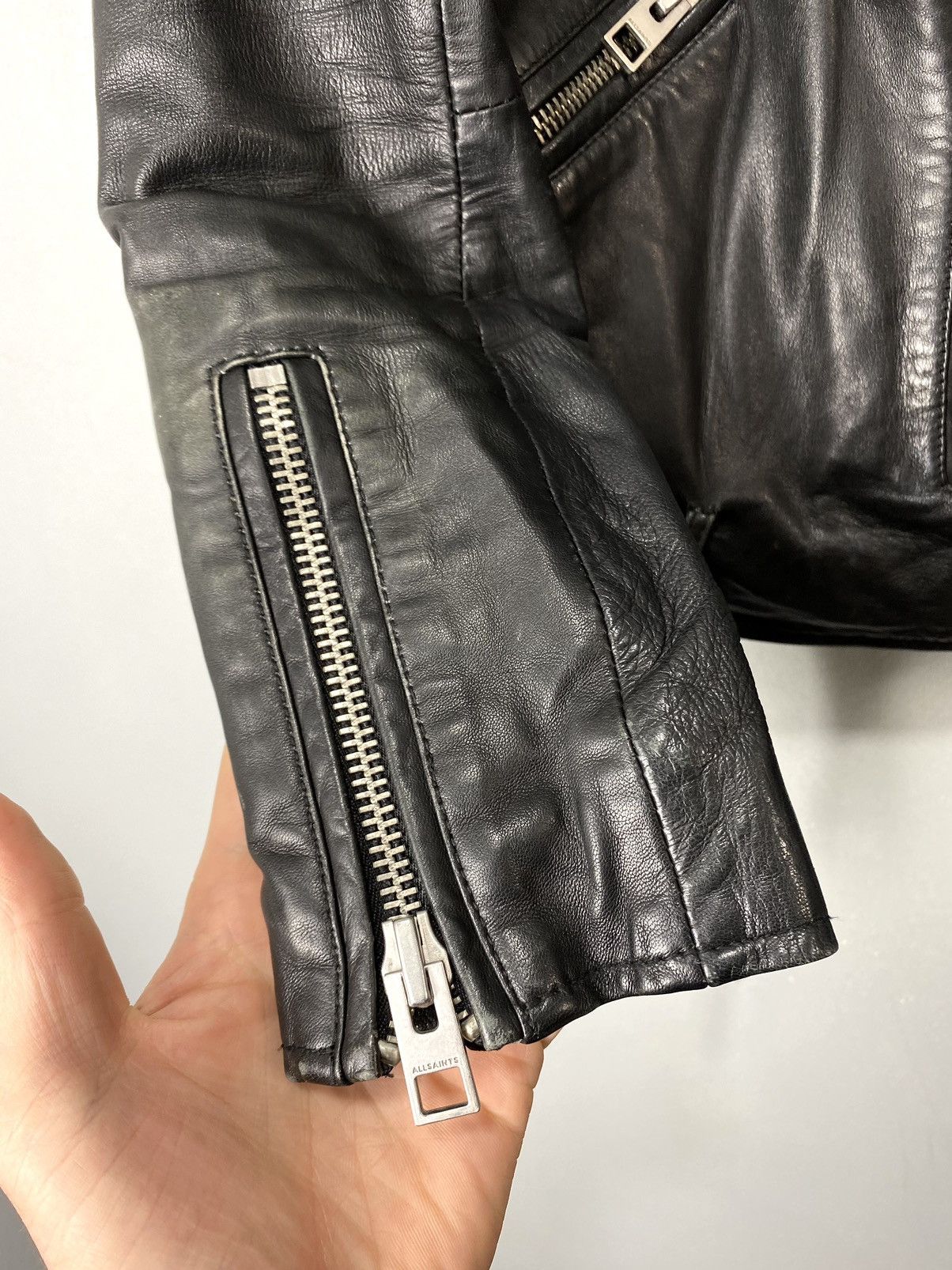 Allsaints AllSaints Luna Biker Leather Jacket Size S Size S / US 4 / IT 40 - 6 Thumbnail