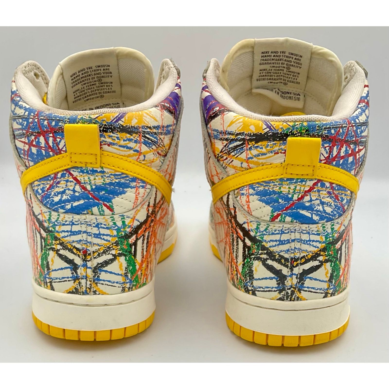 Nike Nike Dunk High PRM Scribble Sneaker 728443-100 Sz 6.5 Size US 6.5 / EU 39-40 - 5 Thumbnail