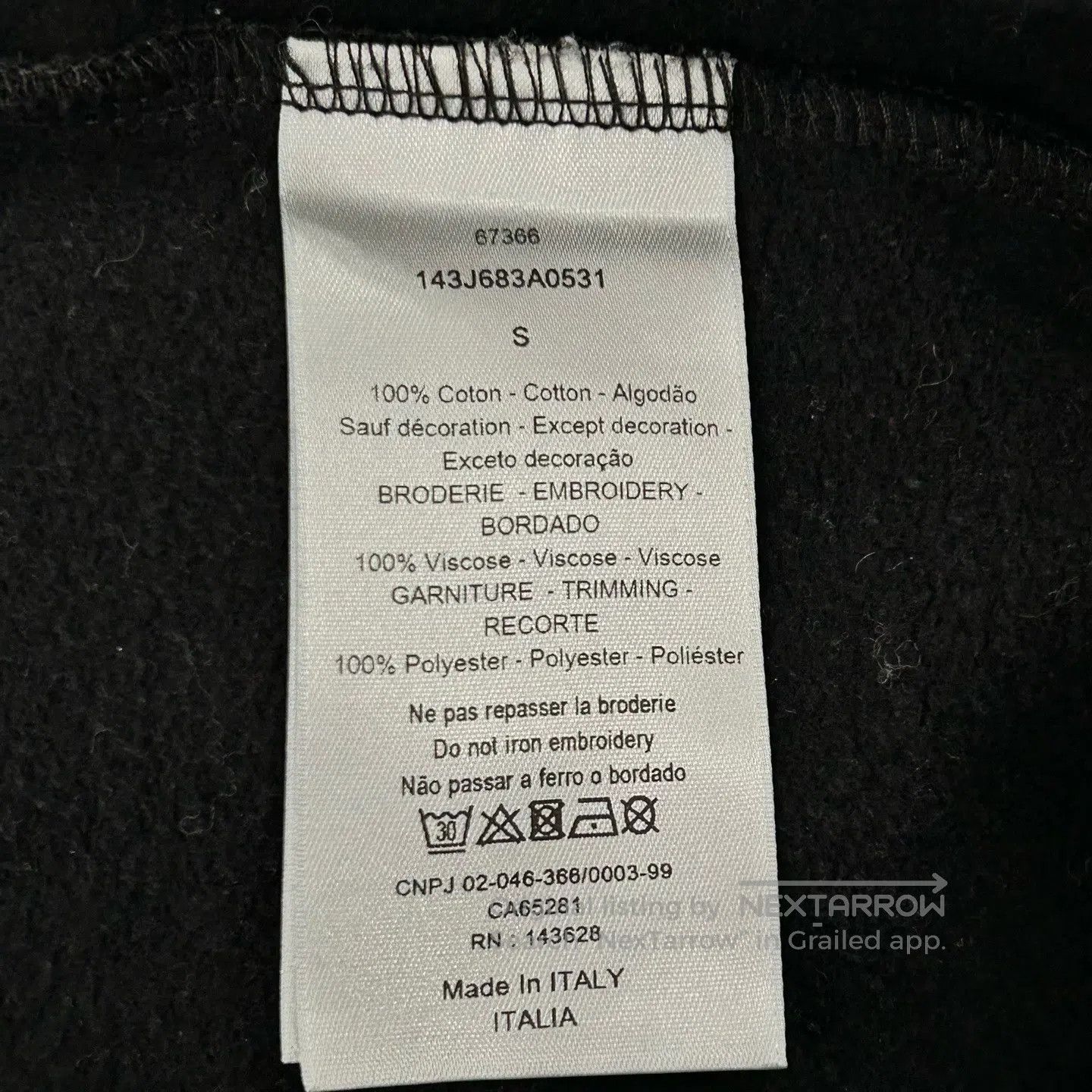 Dior Dior x KENNY SCHARF Logo Hoodie with Long Sleeves Size US S / EU 44-46 / 1 - 3 Thumbnail