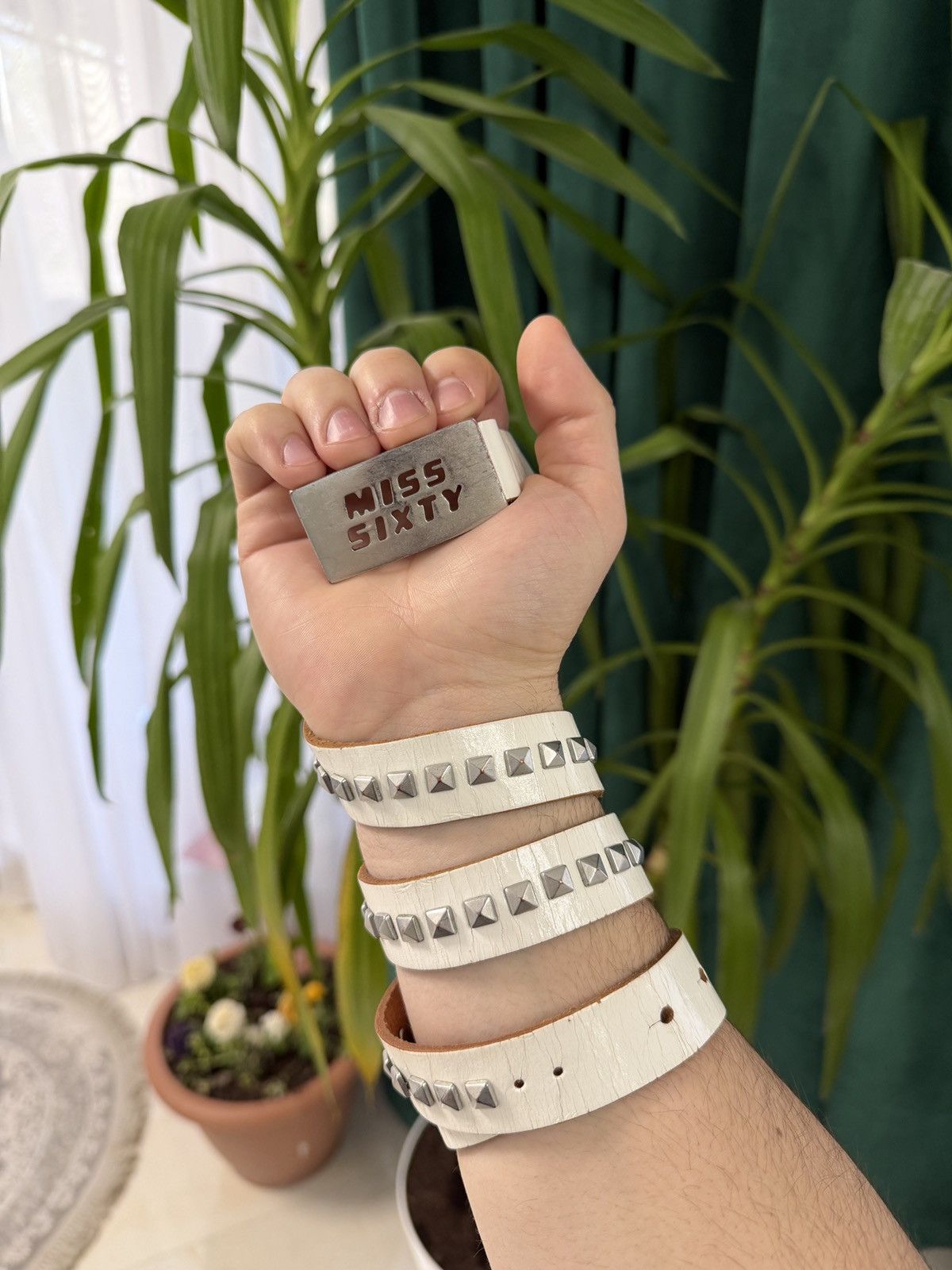 Japanese Brand Vintage Y2K Miss Sixty Logo Japanese Luxury Belt Streetwear Size ONE SIZE - 1 Thumbnail