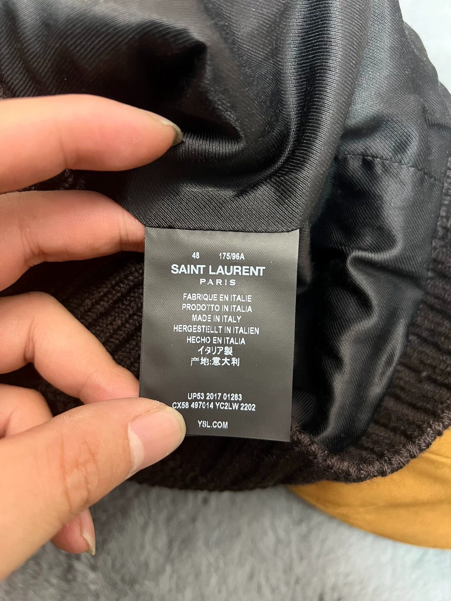 Saint Laurent Paris Authentic Saint Laurent SLP suede ribbed leather jacket Size US M / EU 48-50 / 2 - 4 Thumbnail