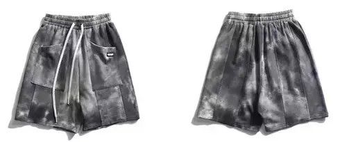 Japanese Brand 20SS Indigo Union Japan Grey Mable Printed Shorts Size US 31 - 2 Thumbnail