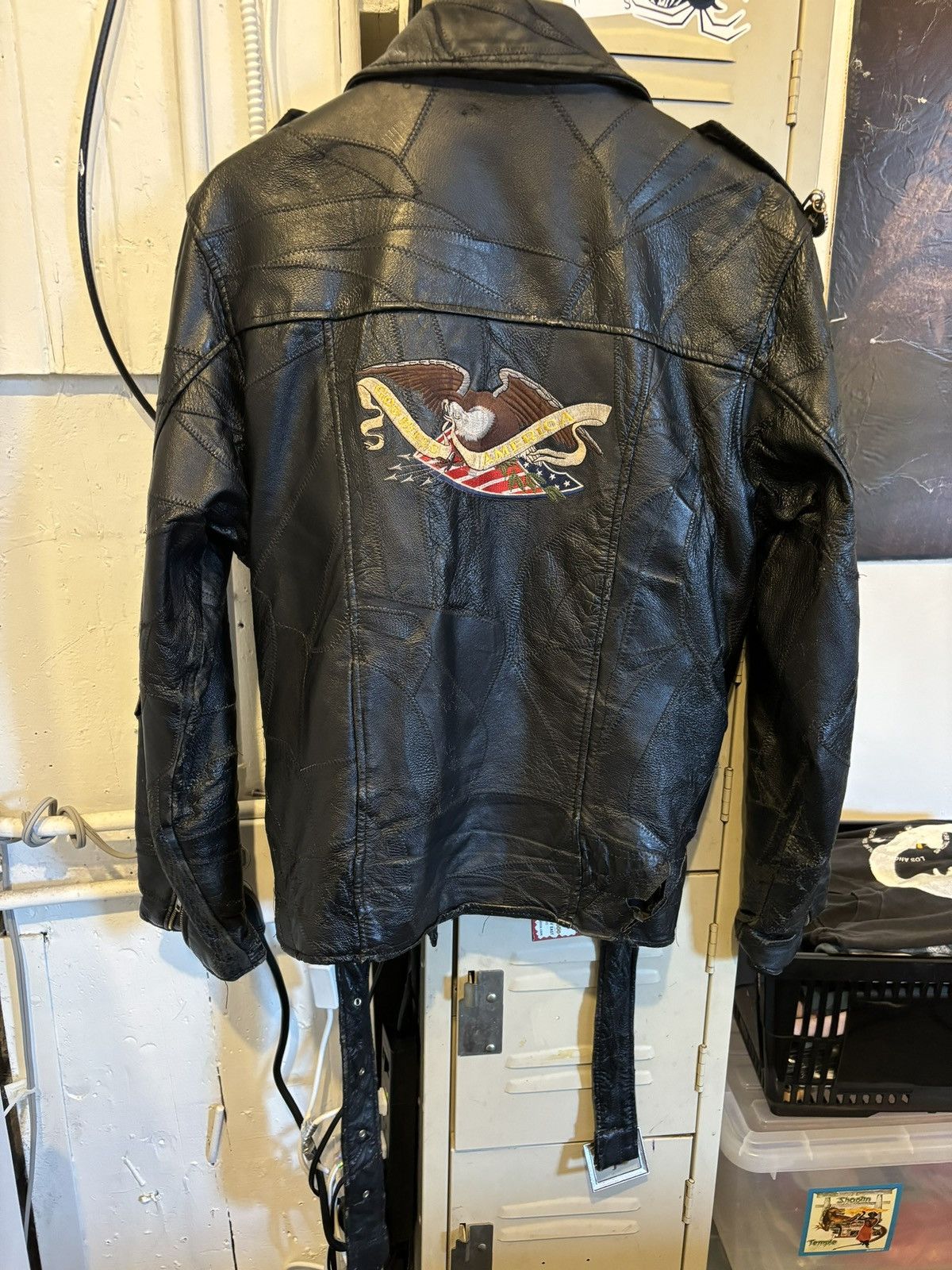 Other Vintage Leather Jacket Size US L / EU 52-54 / 3 - 5 Thumbnail