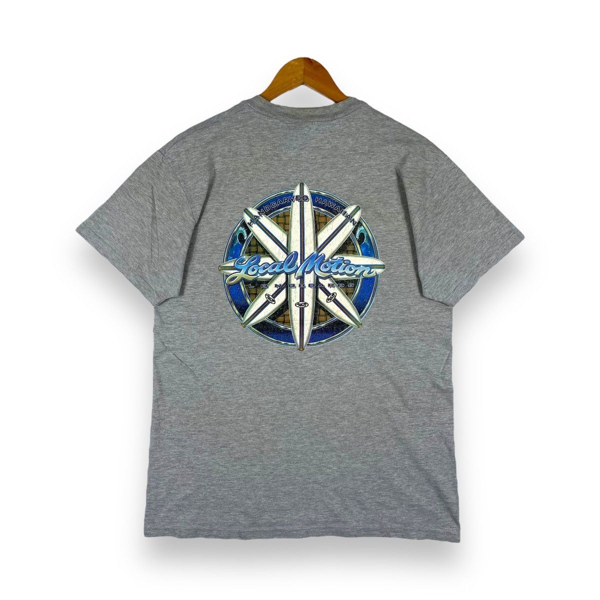 Other Vintage 90's LOCAL MOTION LONGBOARDS Handcarved Hawaiian Tee Size US L / EU 52-54 / 3 - 1 Thumbnail
