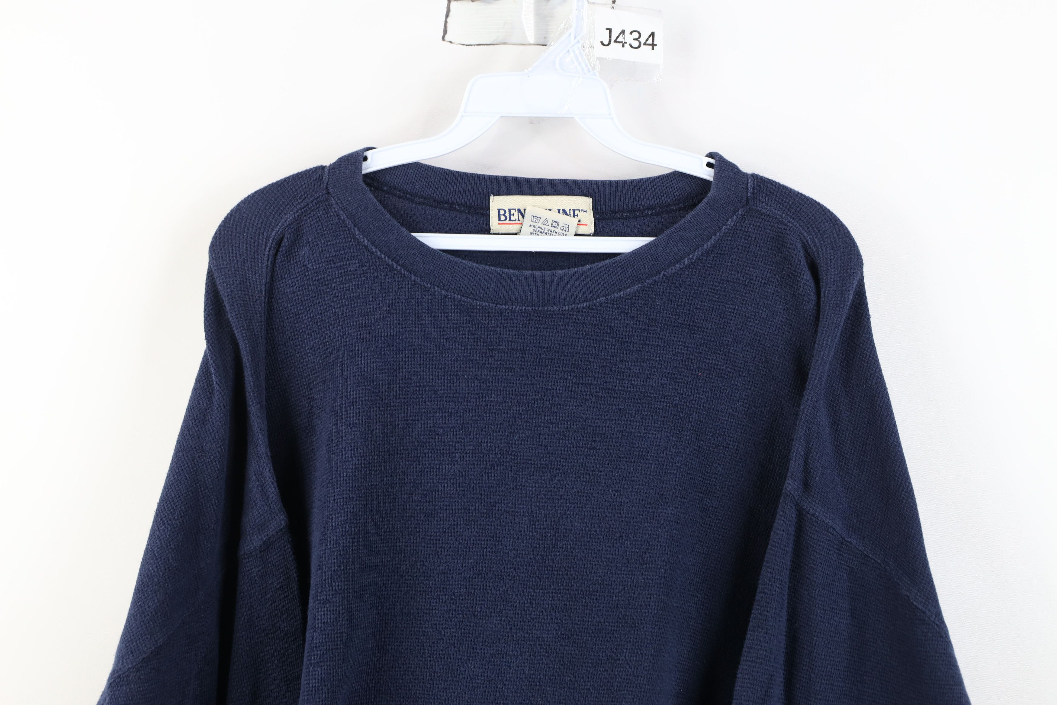 Vintage Vintage 90s Streetwear Waffle Knit Long Sleeve T-Shirt Size US XL / EU 56 / 4 - 2 Thumbnail