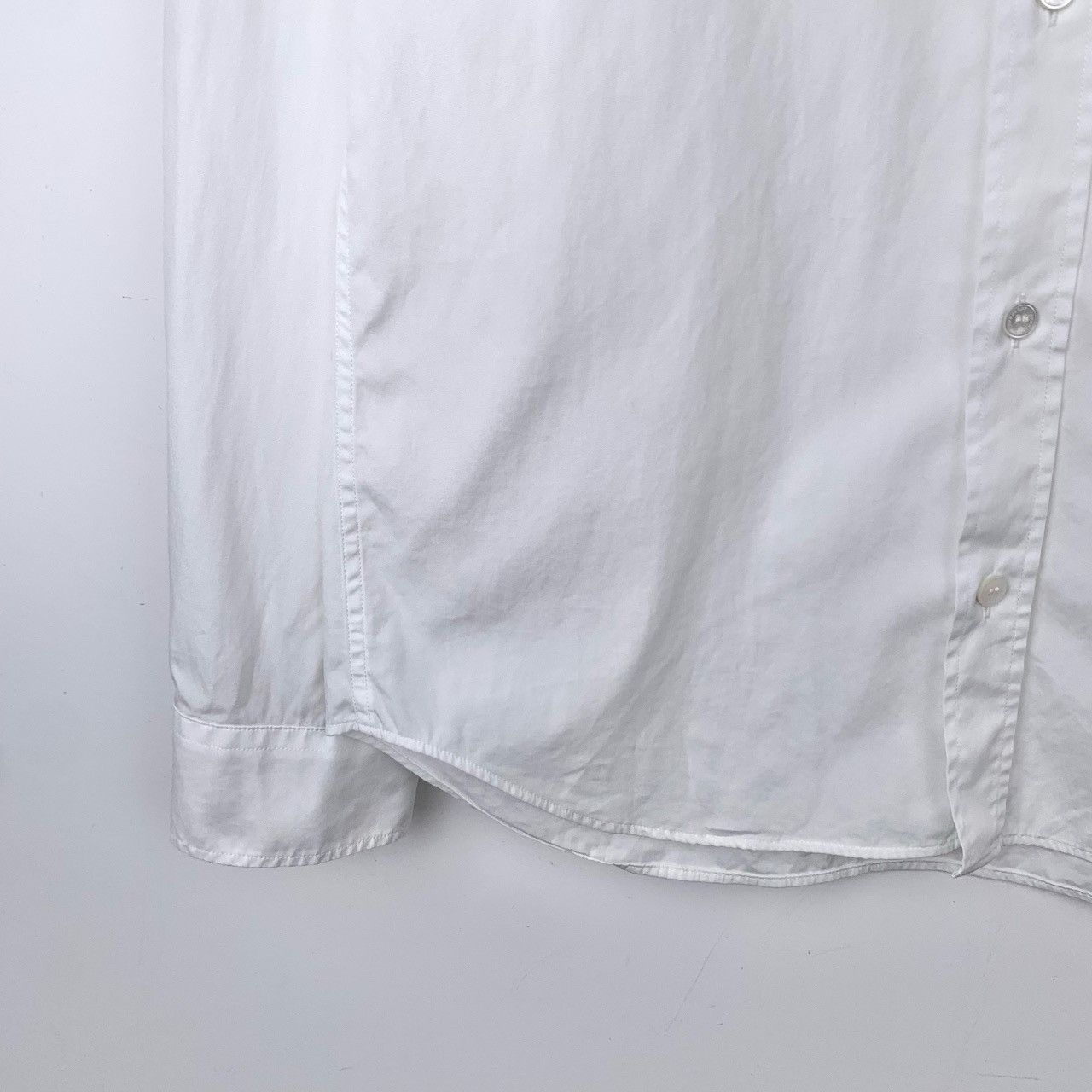 Burberry Burberry White Cotton Collared Long Sleeve Shirt K26WX Size US S / EU 44-46 / 1 - 4 Thumbnail