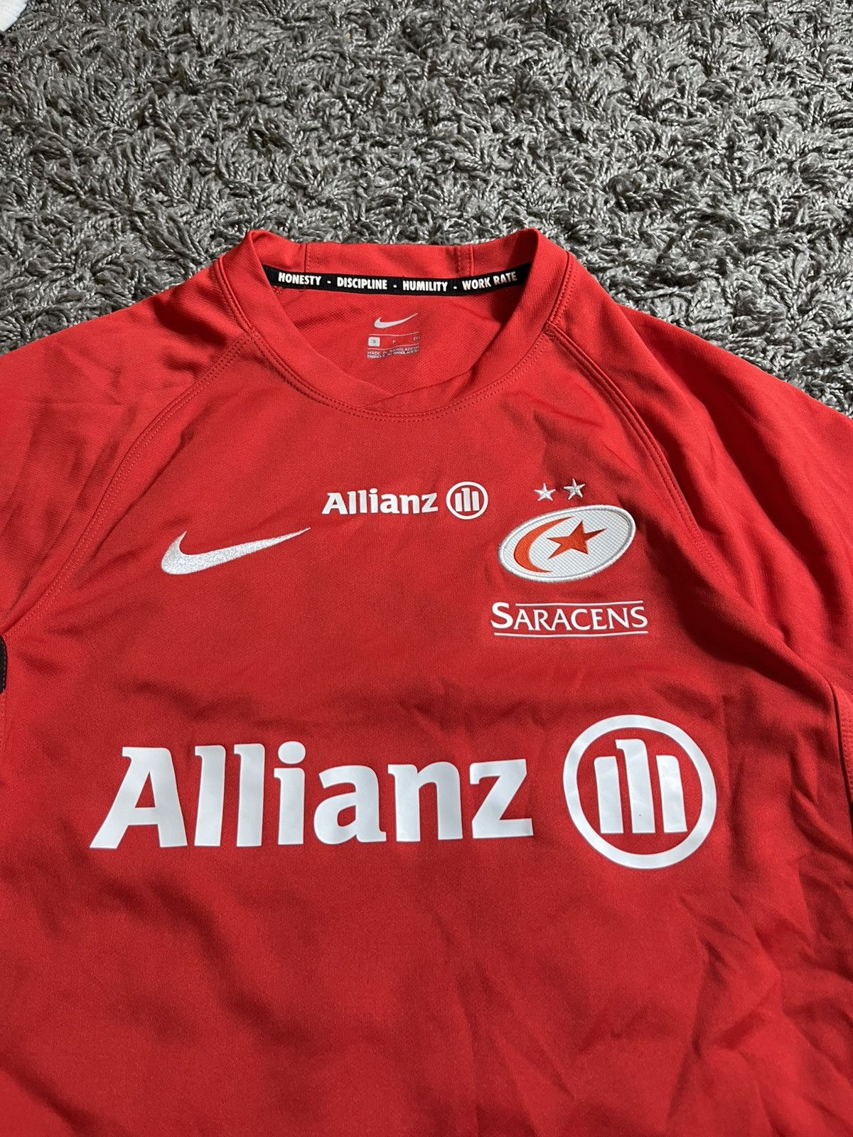 Nike NIKE SARACENS 2019/20 STADIUM REGBY SOCCER JERSEY Size US S / EU 44-46 / 1 - 2 Thumbnail