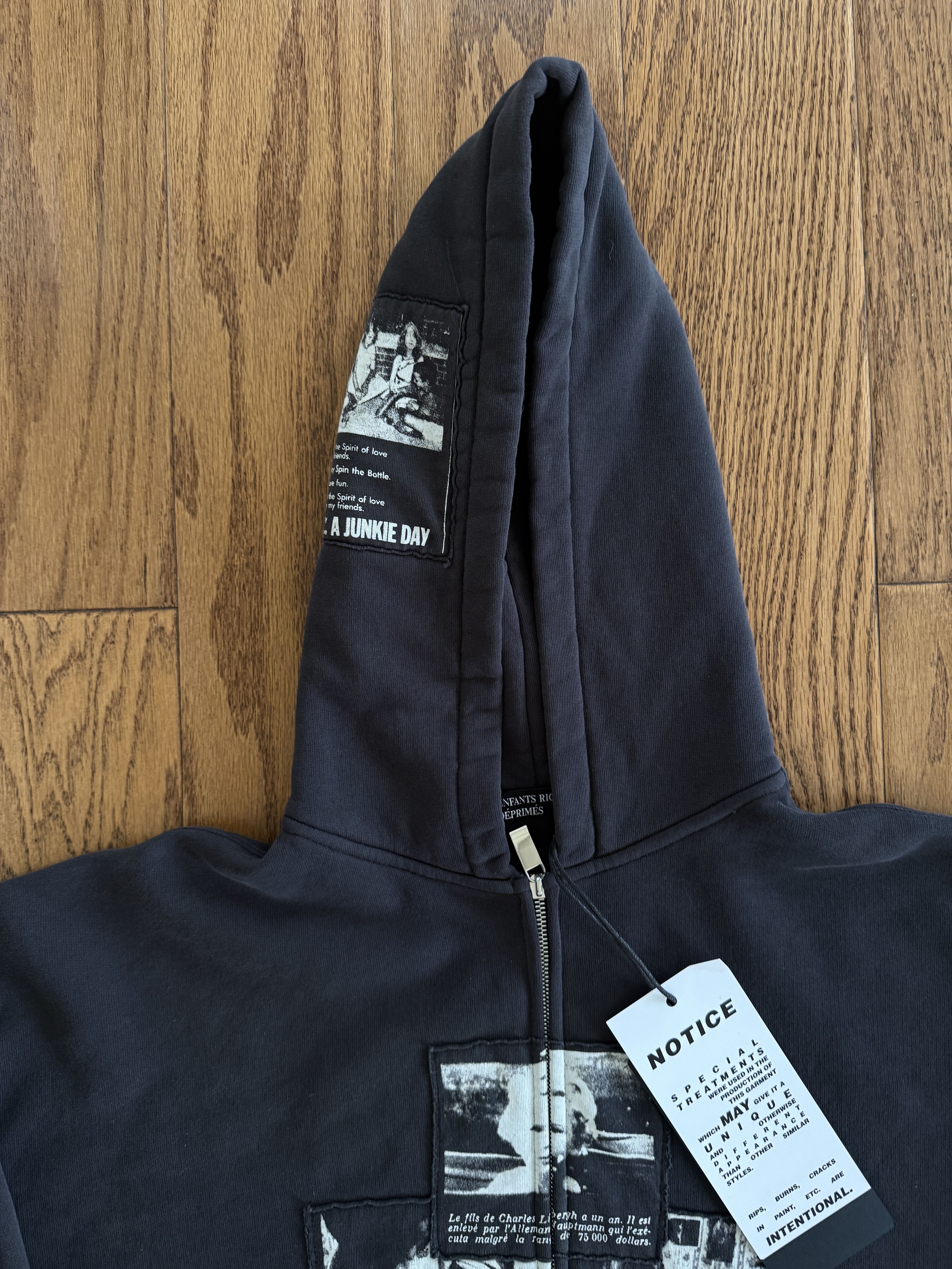 Enfants Riches Deprimes × Maxfield Los Angeles ERD x Maxfield Assemblage 4.5 Year War Zip Up Hoodie Size US M / EU 48-50 / 2 - 9 Thumbnail