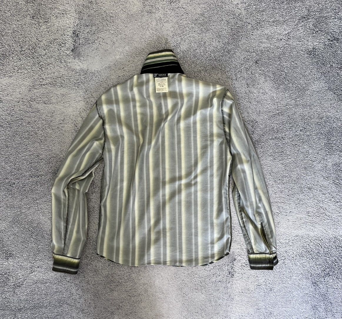 Versace Jeans Couture Versace Jeans Couture Shirt Long Sleeve Collared Striped Size M / US 6-8 / IT 42-44 - 11 Thumbnail