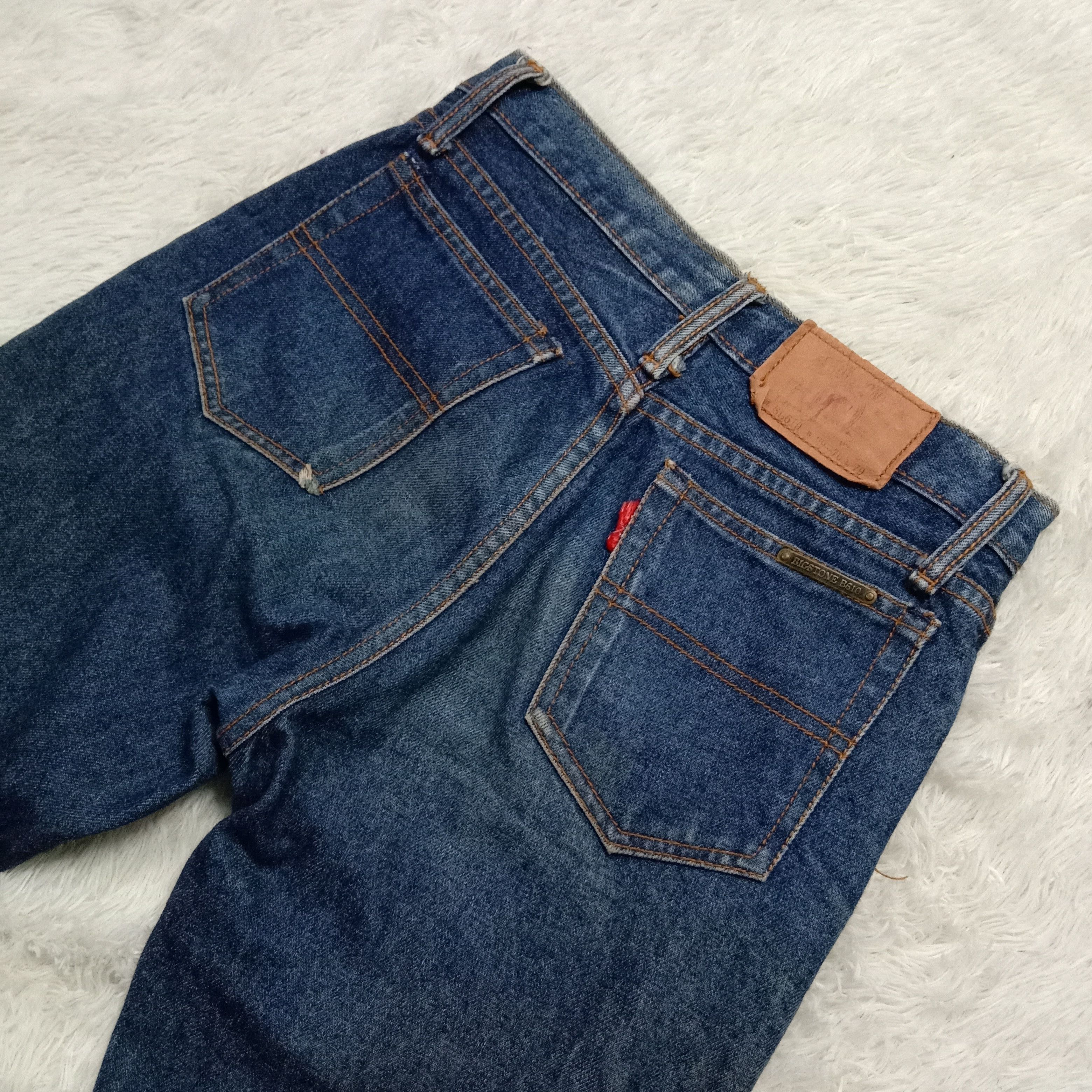 Japanese Brand 🇯🇵 Vintage 90s Bigstone Indigo Denim Size US 29 - 4 Thumbnail