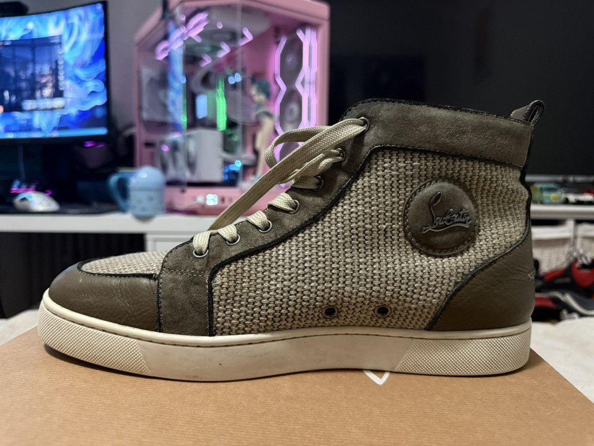 Christian Louboutin Christian Louboutin Poire Vert High Top Sneakers Size US 10 / EU 43 - 5 Thumbnail