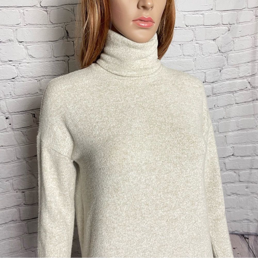 Zara Zara Trafaluc Beige Soft Touch High Neck Sweater Dress Size Size S / US 4 / IT 40 - 2 Thumbnail