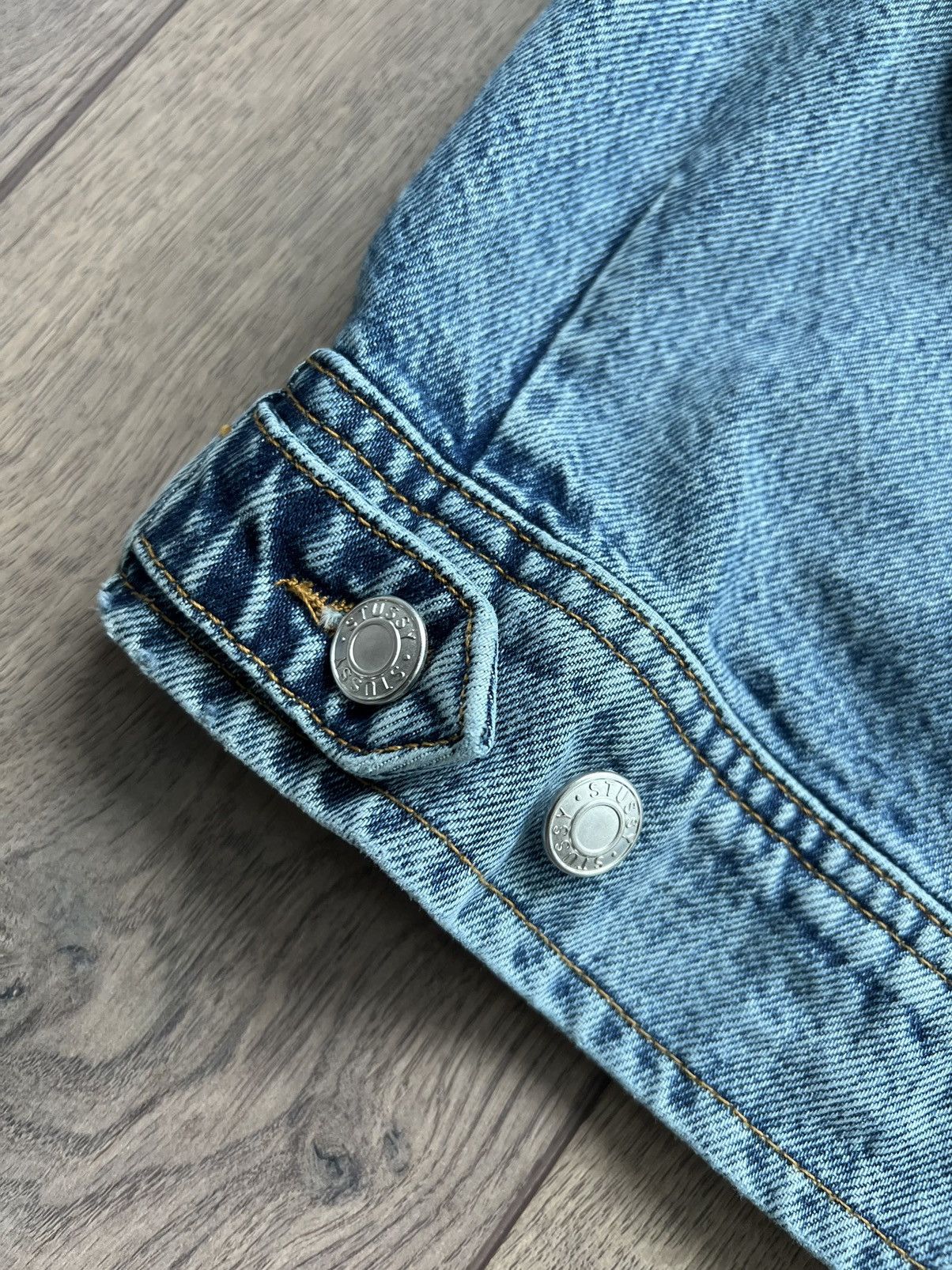 Stussy Stussy FW24 Denim Zip Up Work Jacket “Washed Blue” XL Size US XL / EU 56 / 4 - 6 Thumbnail