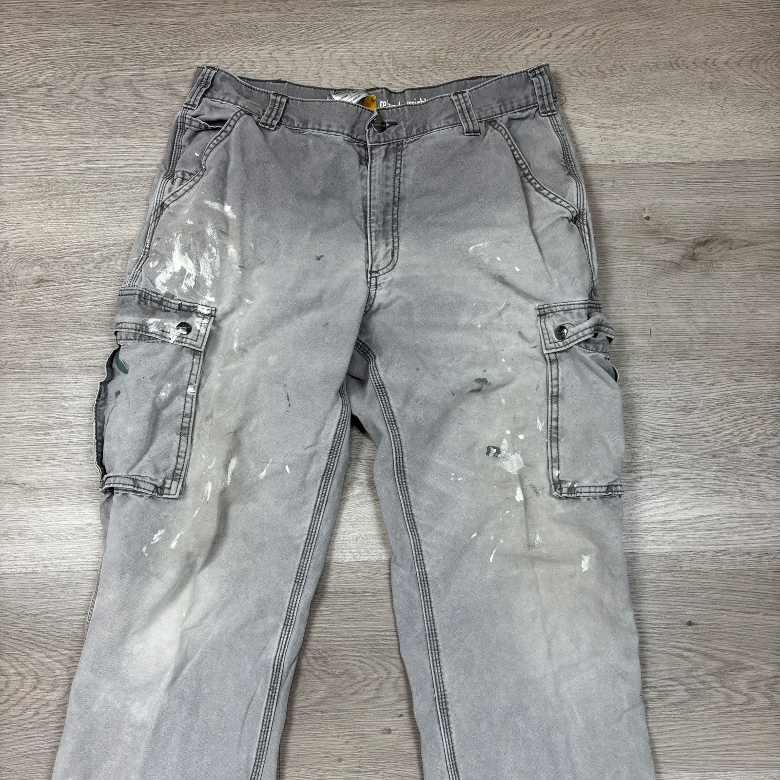 Carhartt Carhartt Relaxed Fit Canvas Cargo Work Pant 36x30.5 Workwear Size US 36 / EU 52 - 2 Thumbnail