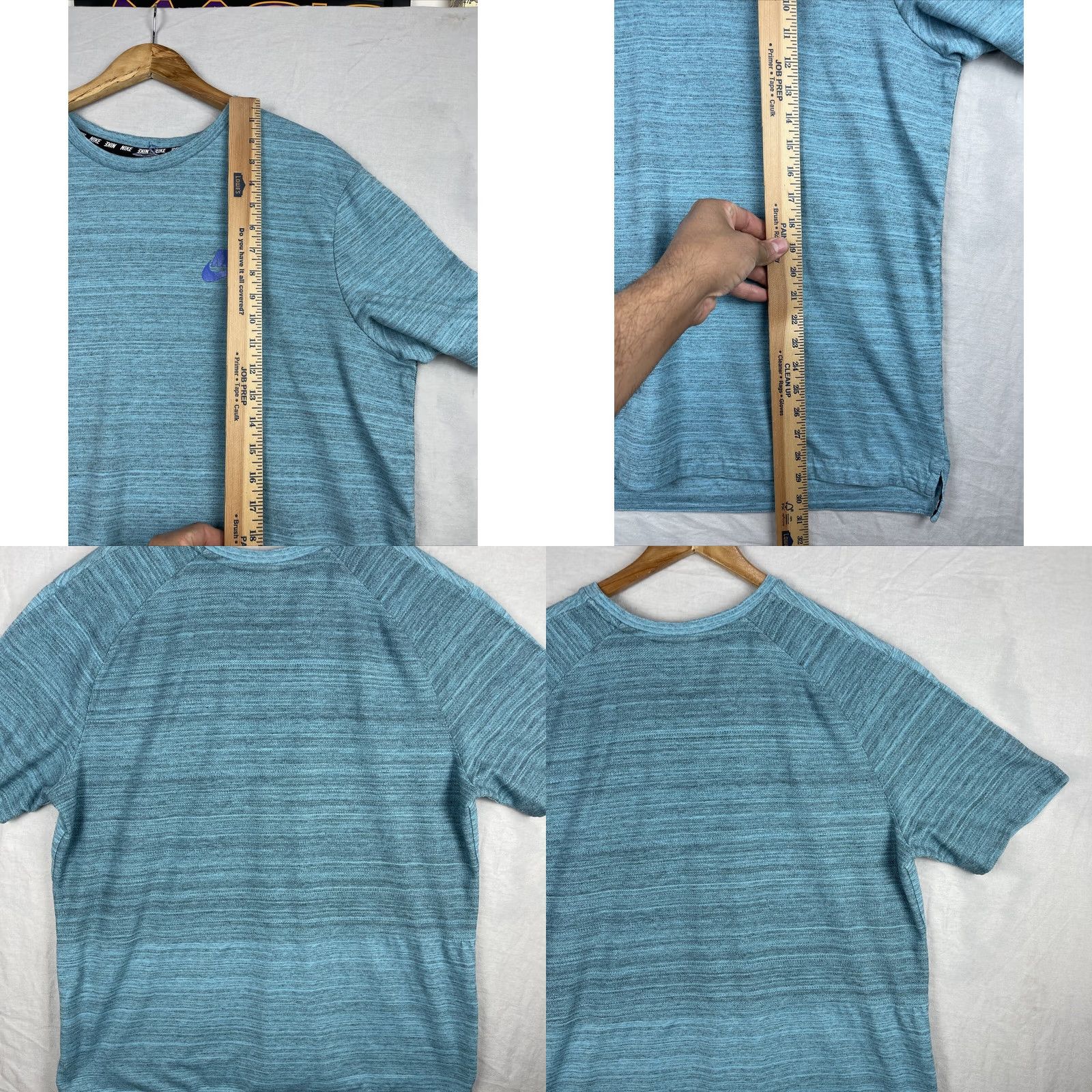 Nike Nike Shirt Mens XL Sportswear NSW Advance Knit Blue Swoosh 837010-432 Size US XL / EU 56 / 4 - 8 Thumbnail