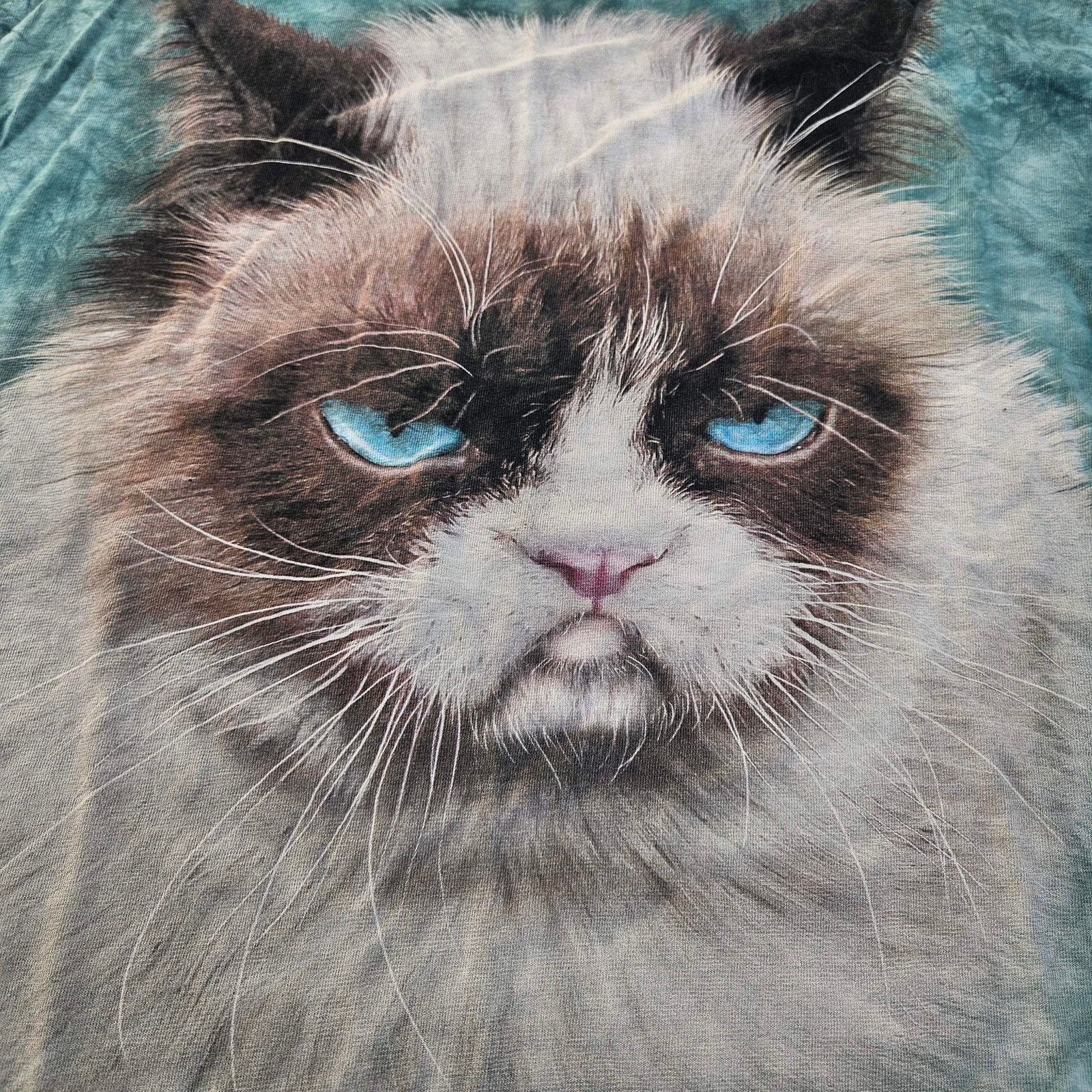 The Mountain The Mountain Grumpy Cat Size XL Teal Tye Dye Size US XL / EU 56 / 4 - 2 Thumbnail