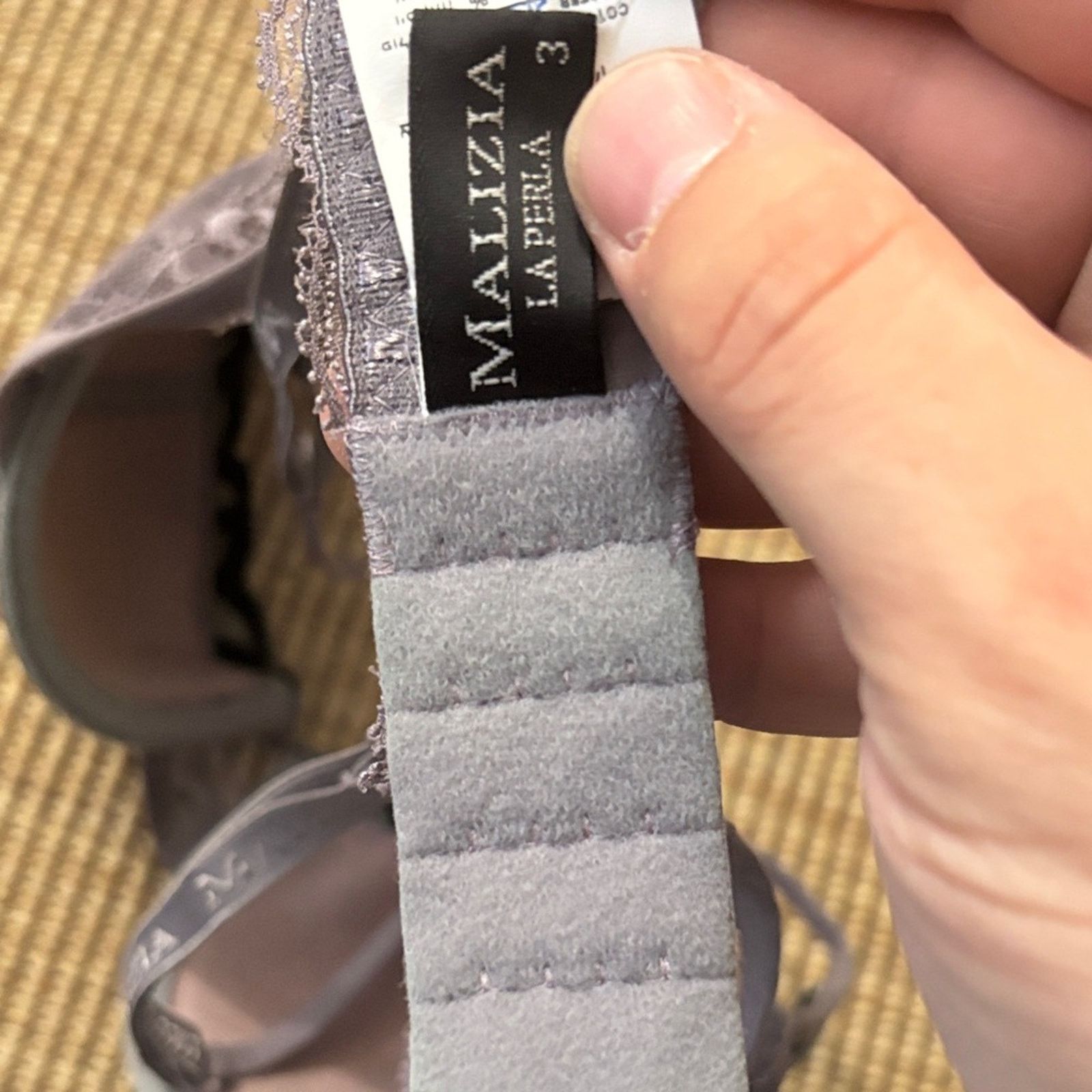 La Perla NWT Malizia by La Perla Lace Bra - Gray and Black B36 Size ONE SIZE - 8 Thumbnail