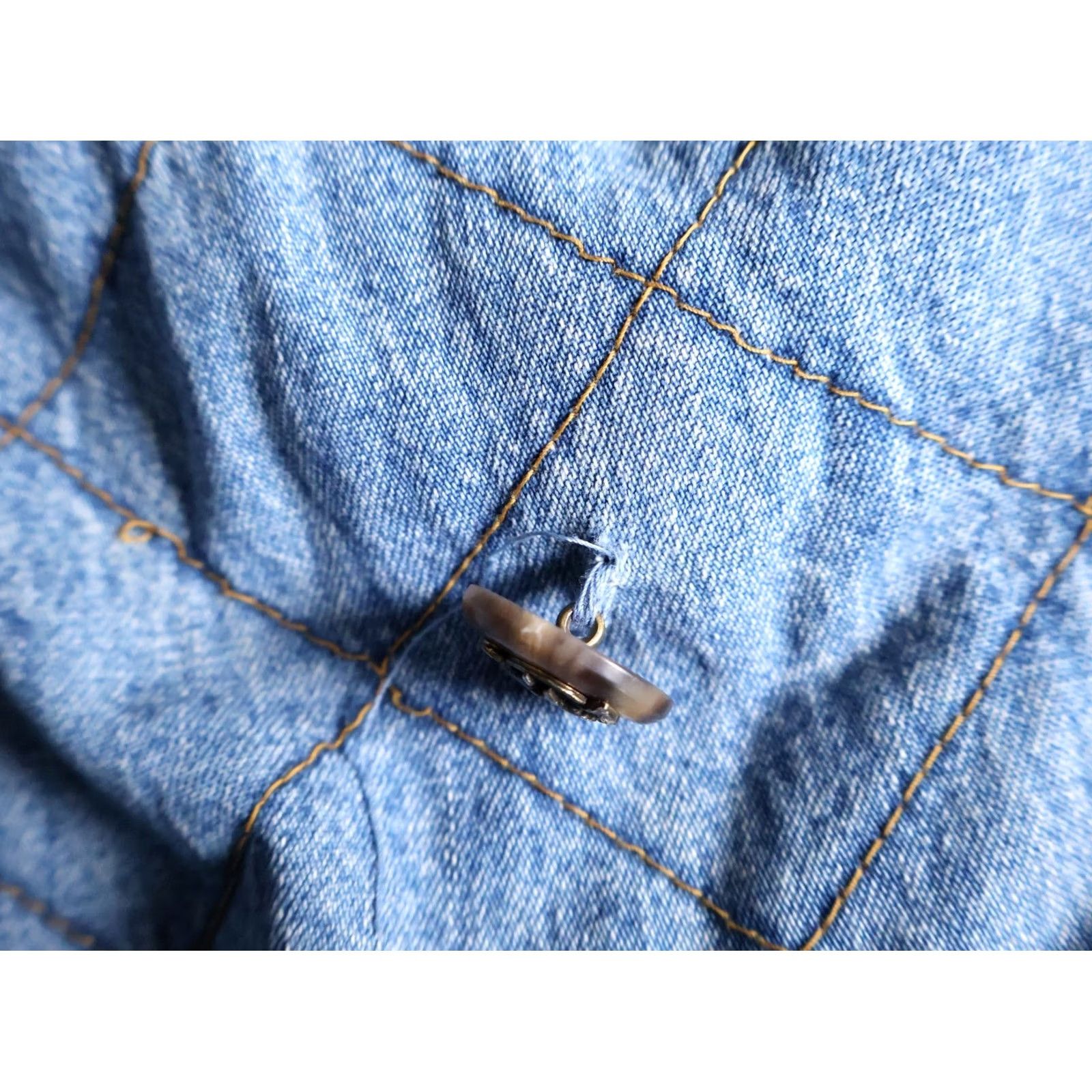 Vintage Lauren Jeans Co. Polo Ralph Blue Quilted Double Breasted Peacoat Women's Small Size 28" / US 6 / IT 42 - 4 Thumbnail