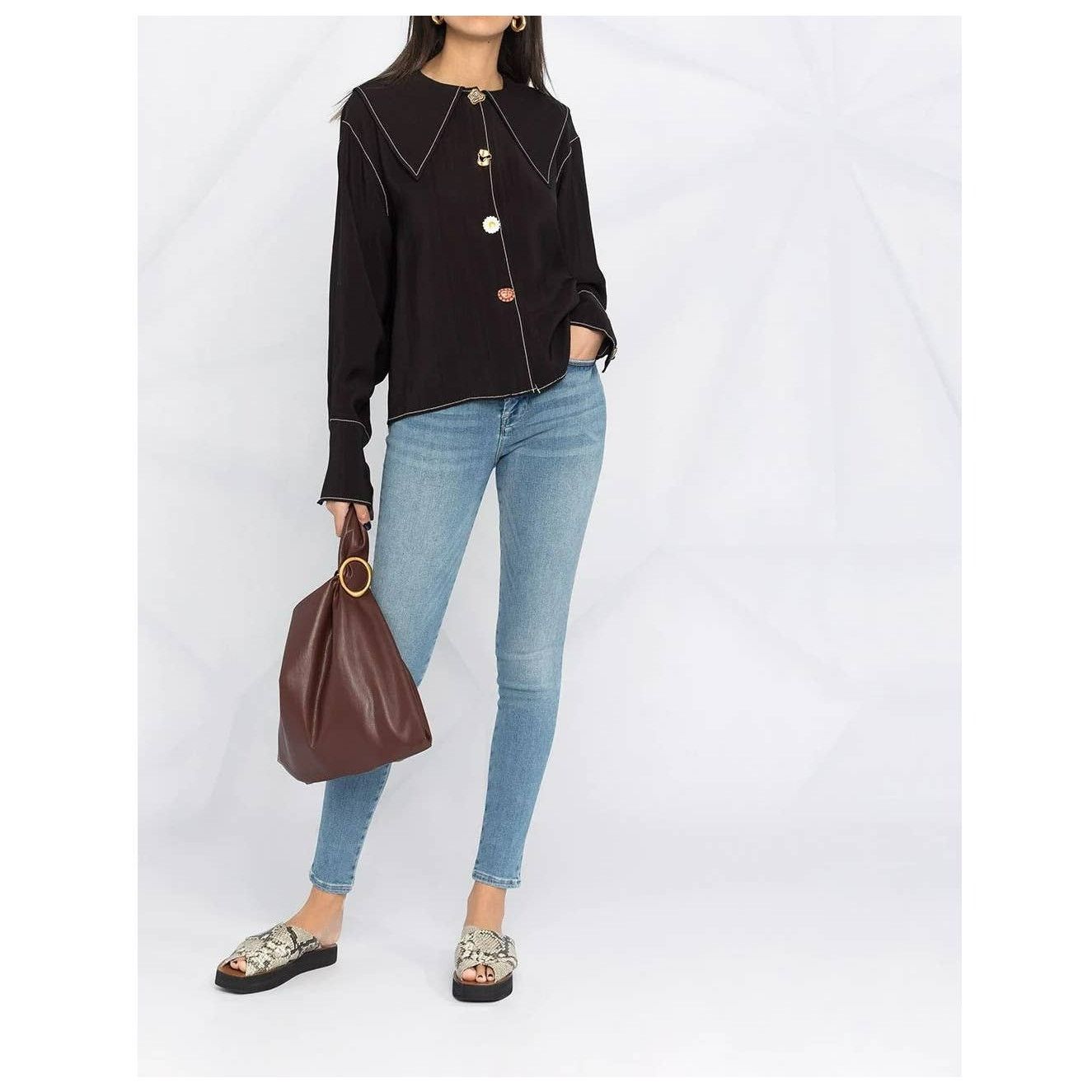 Frame NWT FRAME Le One Skinny Cropped Jeans Organic Cotton Stretch Size 26" / US 2 / IT 38 - 2 Thumbnail