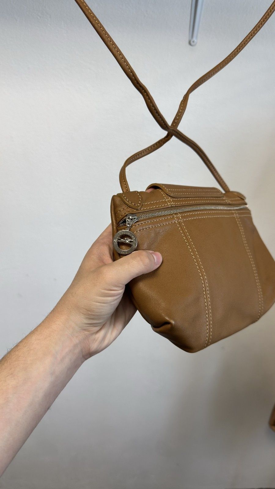 Longchamp Longchamp Women's Mini Crossbody Depose Brown Leather Bag Size ONE SIZE - 5 Thumbnail