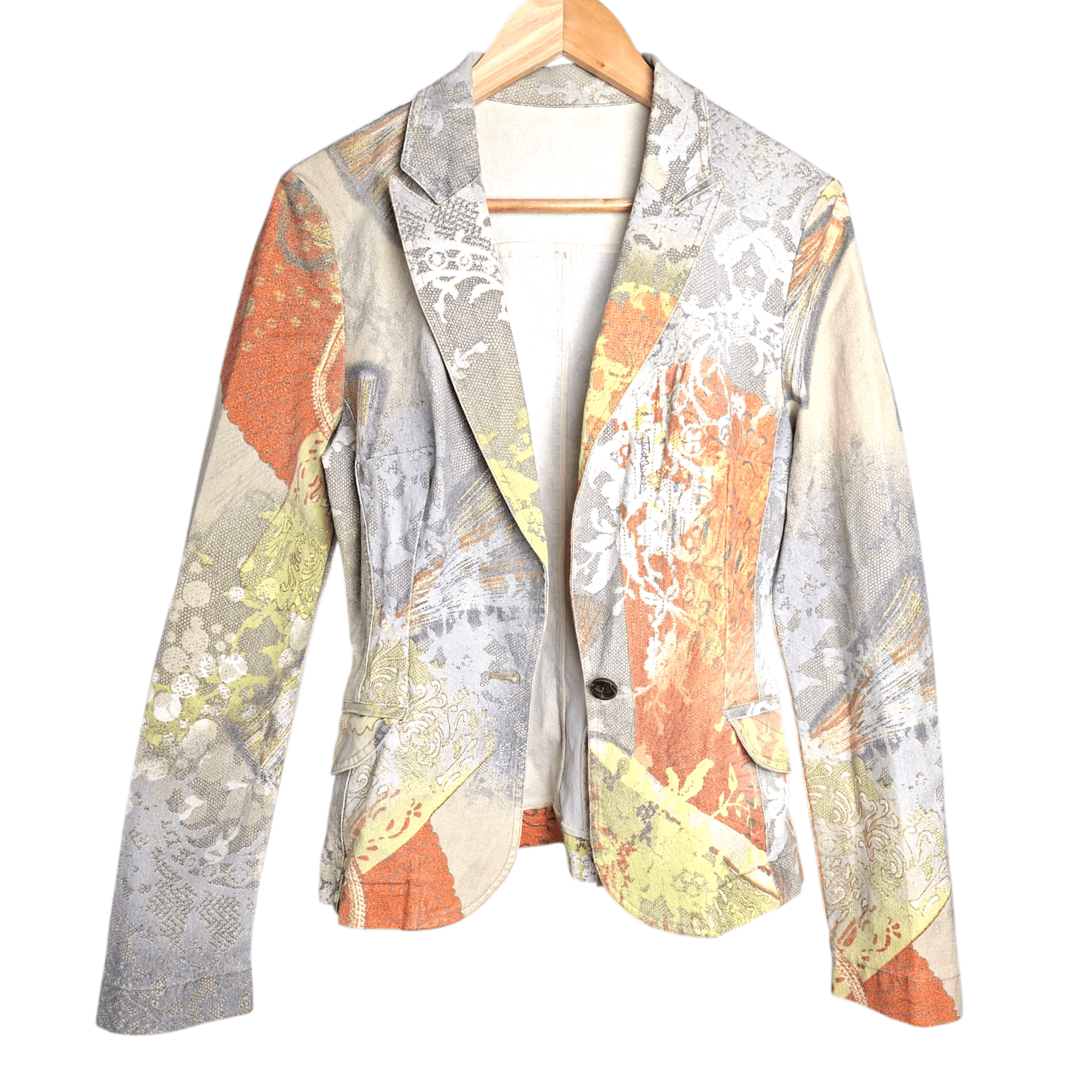 Just Cavalli Rare Vintage Just Cavalli Glimmer Print Blazer Archive Size S / US 4 / IT 40 - 7 Thumbnail
