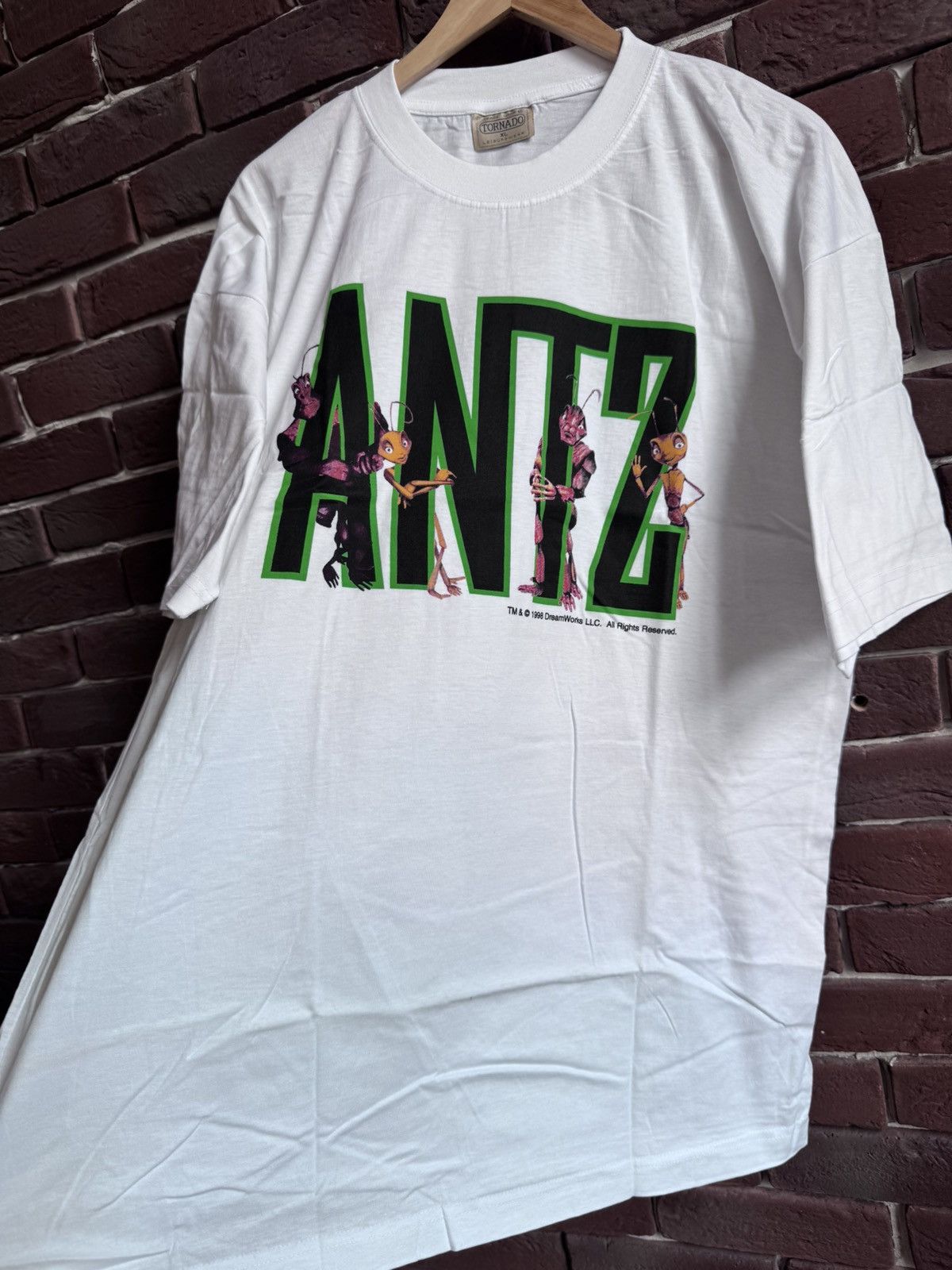 Vintage Antz 98 90s Dreamworks Vintage Promo Movie T-Shirt Logo XL Size US XL / EU 56 / 4 - 3 Thumbnail