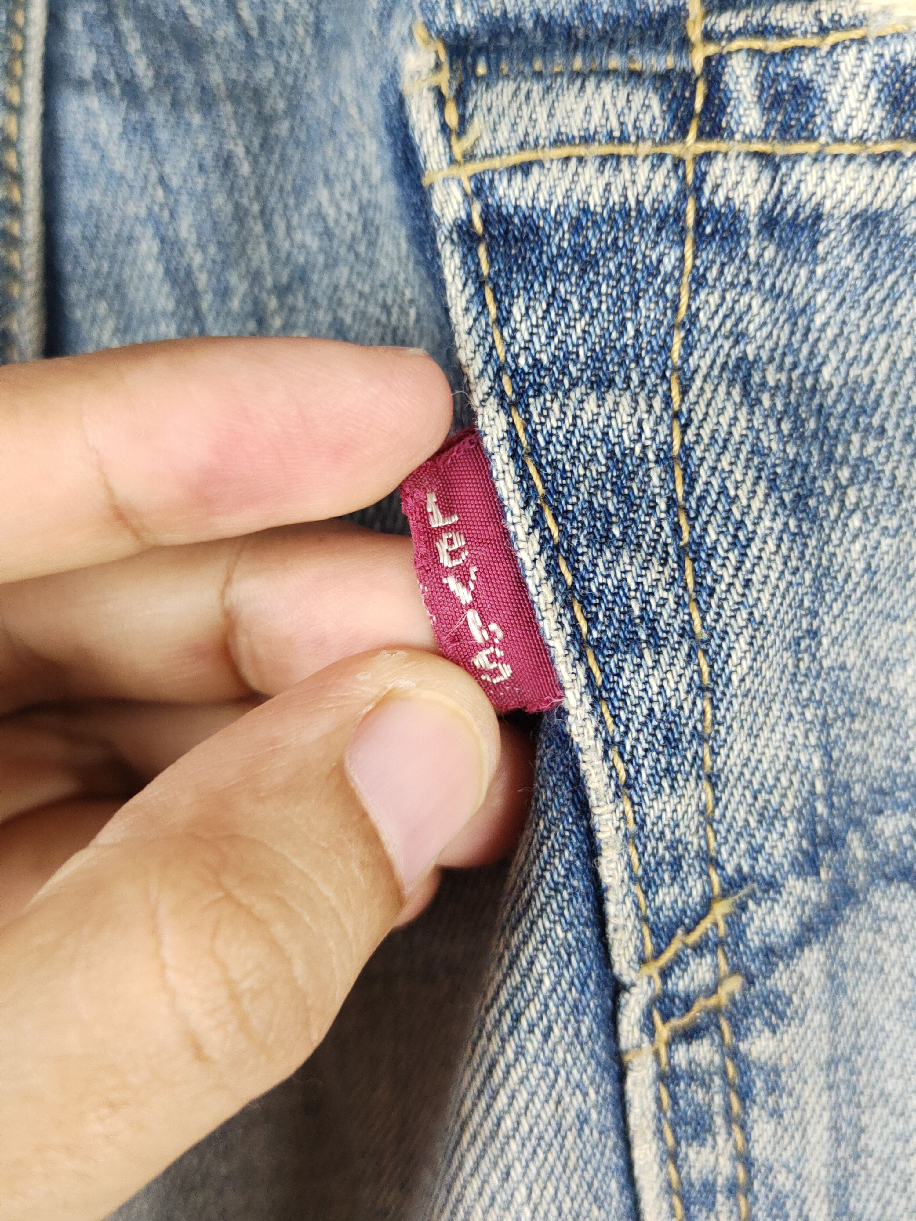 Levi's DL Levi's Blue Faded Distressed Ripped Jeans #S2308 Size US 34 / EU 50 - 11 Thumbnail