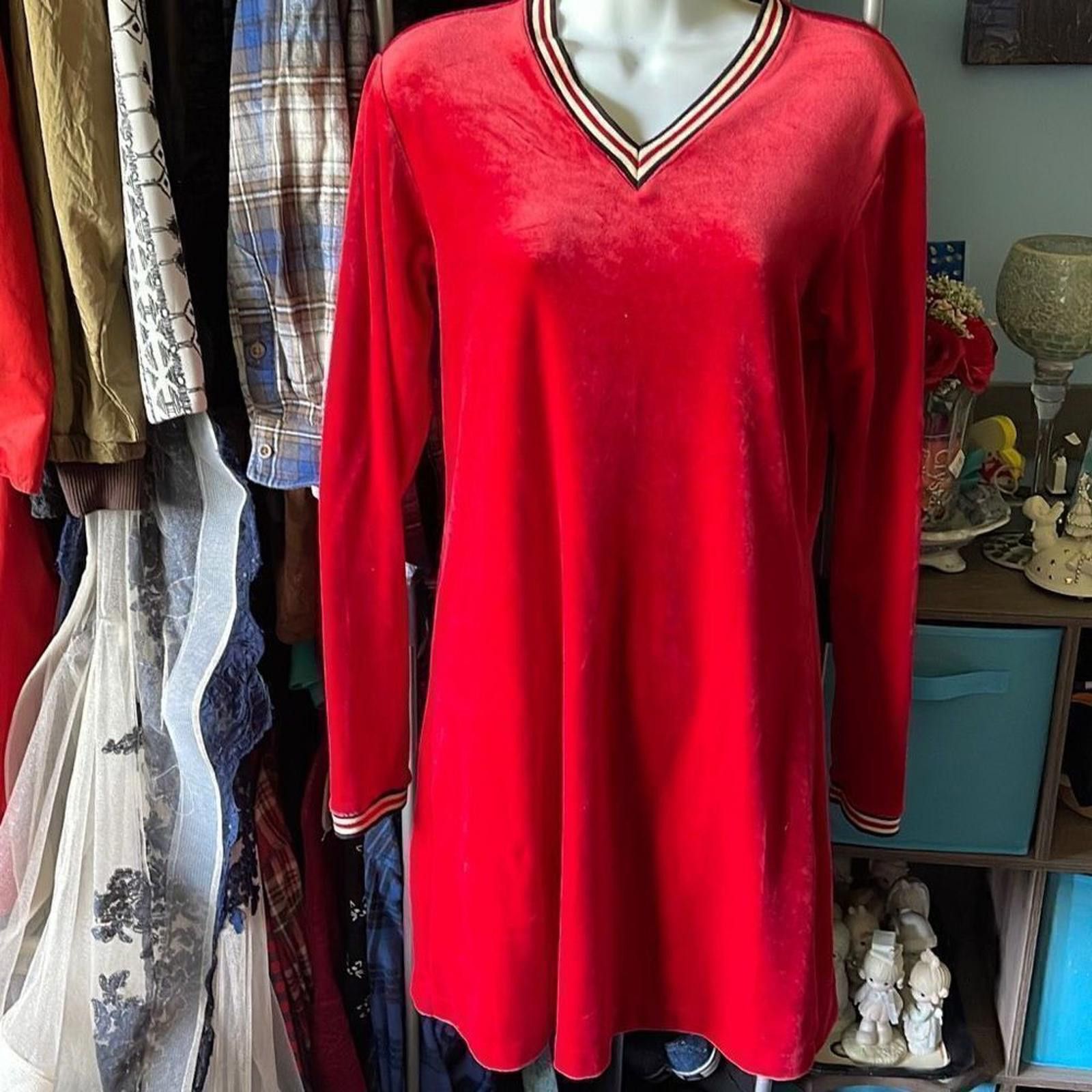 WHIZ LIMITED Vintage 70’s Limited velour mod dress small Size S / US 4 / IT 40 - 1 Thumbnail
