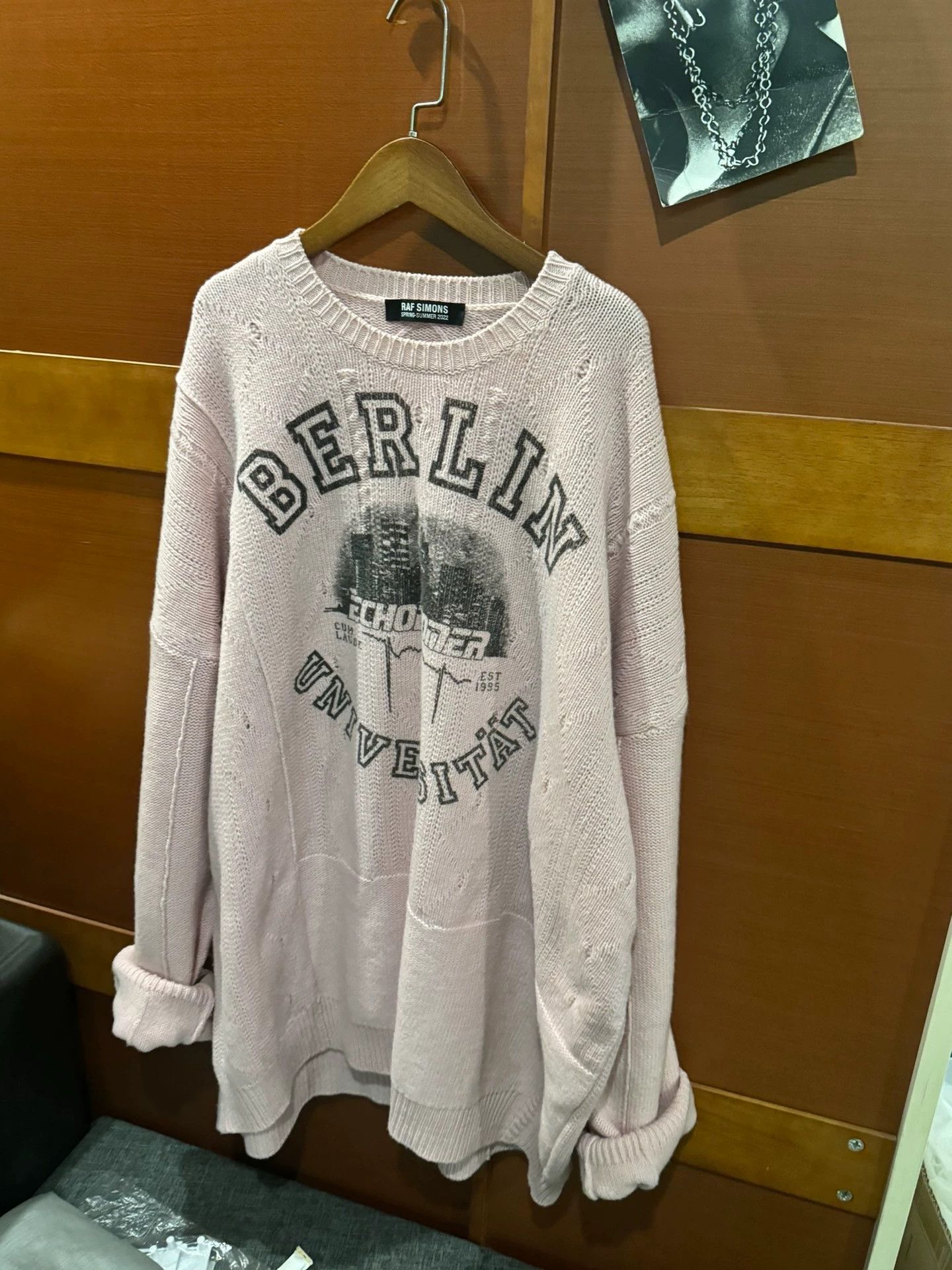 Raf Simons Raf Simons Berlin 22 Pink Oversized Sweater Size 2 Size US M / EU 48-50 / 2 - 2 Thumbnail