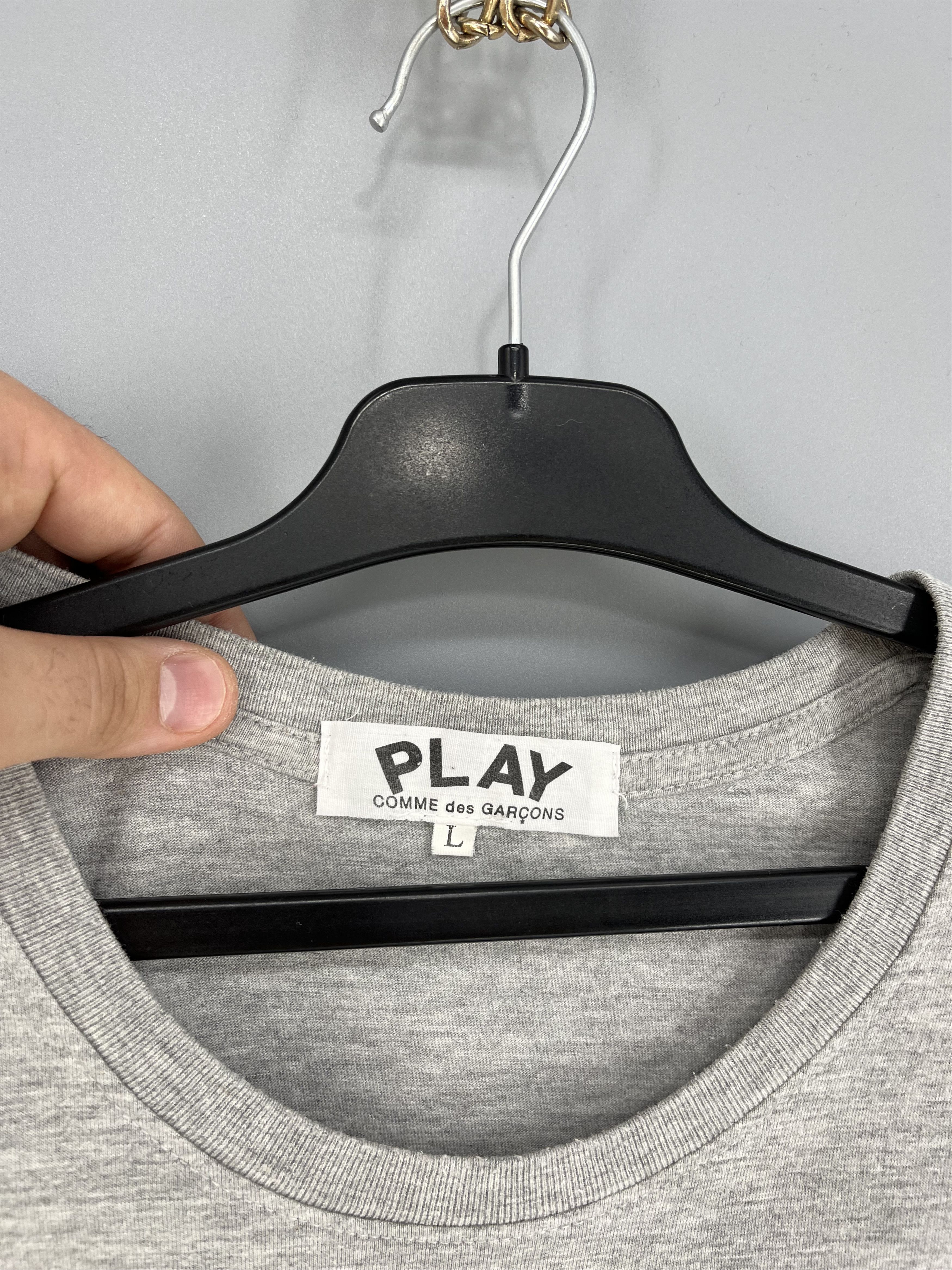 Comme des Garcons Vintage 90s Comme des Garcons Play Tee Big Logo Size US M / EU 48-50 / 2 - 7 Thumbnail