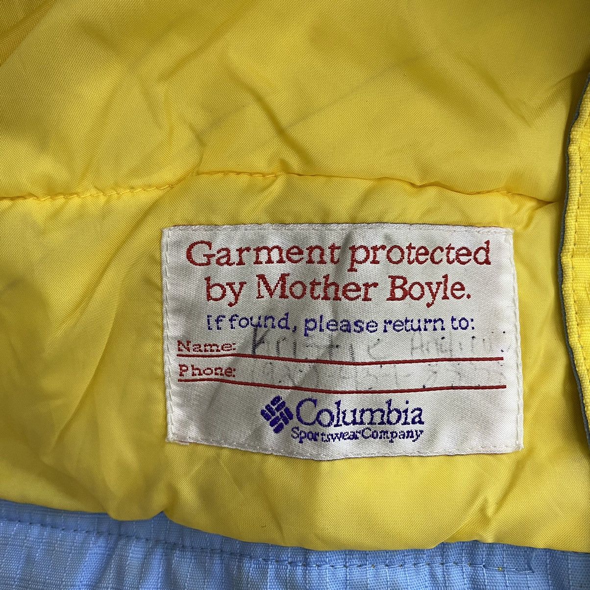 Columbia × Vintage Vintage COLUMBIA SPORTWEAR USA Yellow Windbreaker Winter Size US XL / EU 56 / 4 - 7 Thumbnail