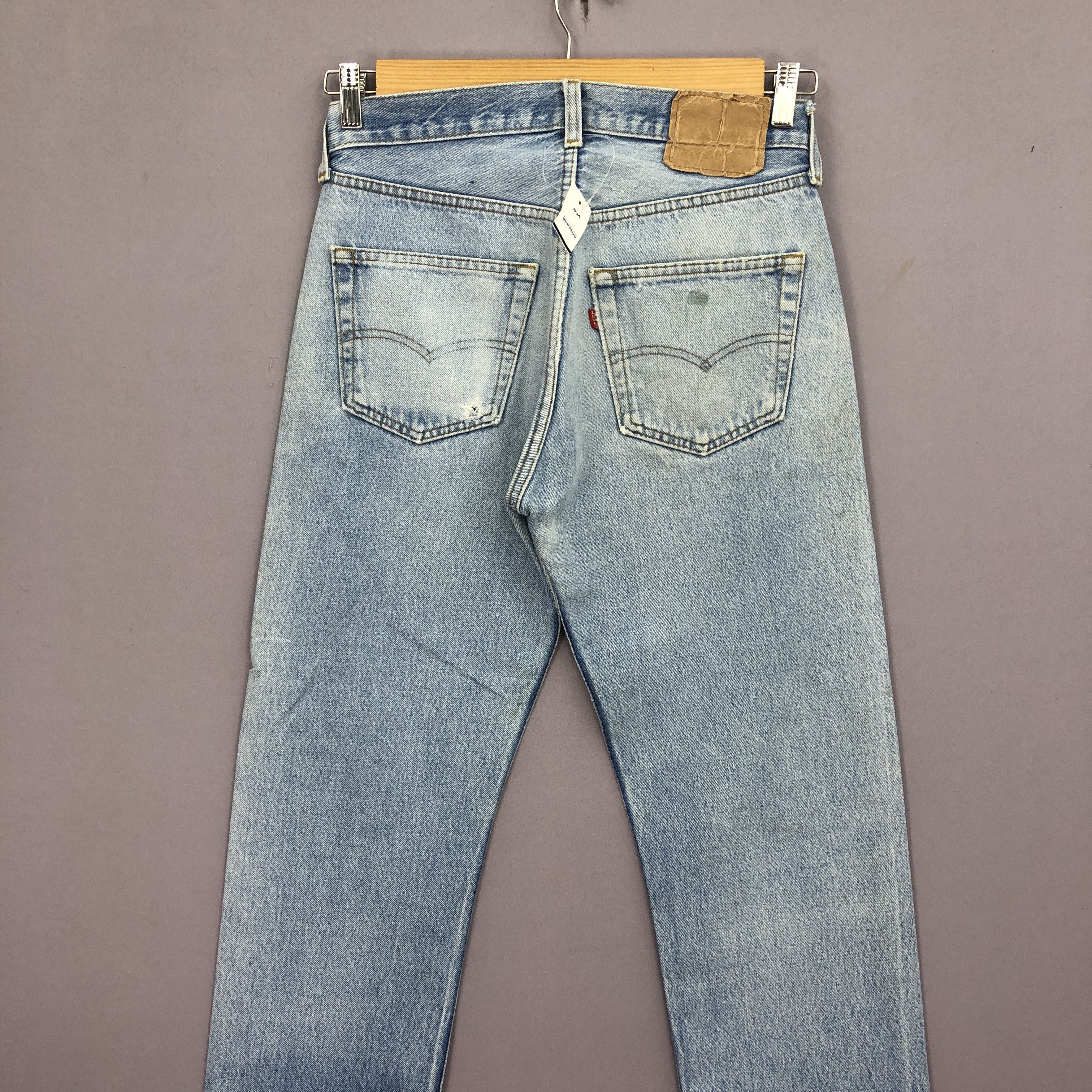 Levi's Vintage 70s Distressed Levis 501 Sunfaded Jeans Levi's Denim Size US 30 / EU 46 - 4 Thumbnail
