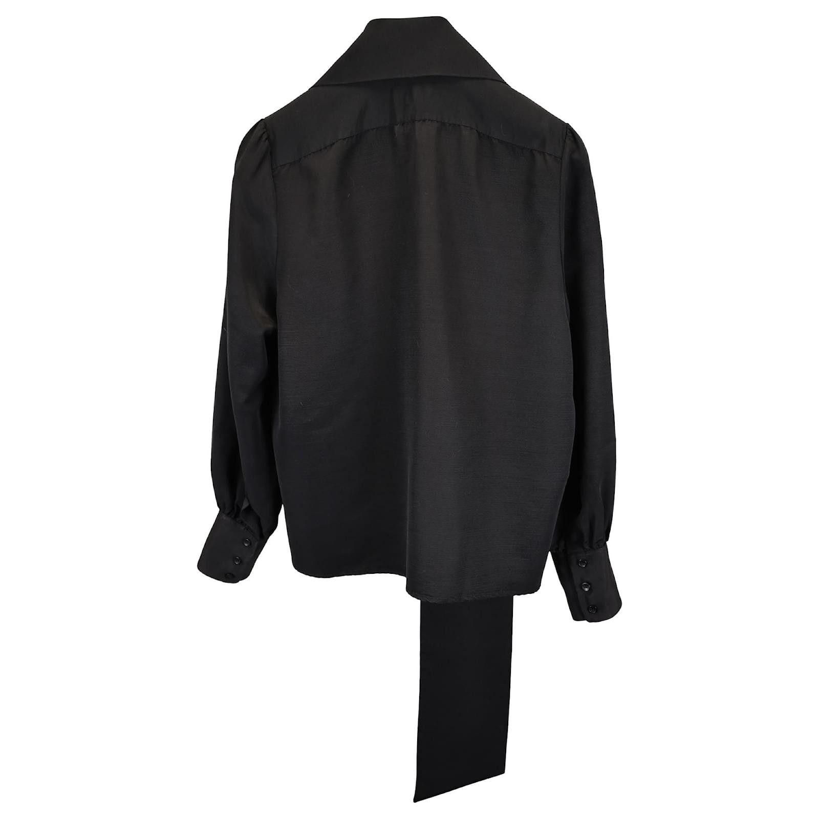 Saint Laurent Paris o1bcso1str1124 Shirt in Black Size US M / EU 48-50 / 2 - 2 Thumbnail
