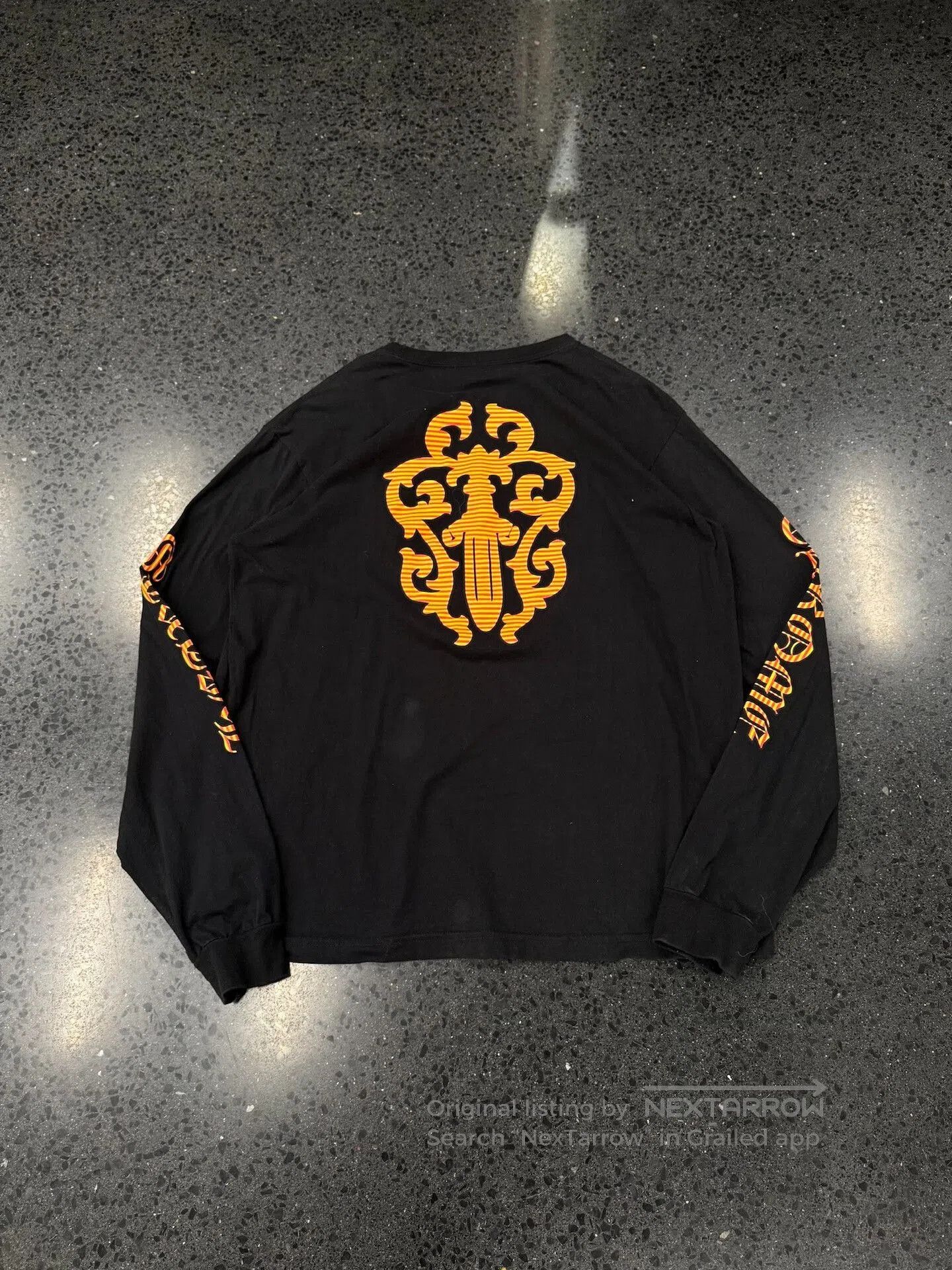 Chrome Hearts Chrome Hearts Black Long Sleeve Orange Print. Size US XXL / EU 58 / 5 - 2 Thumbnail