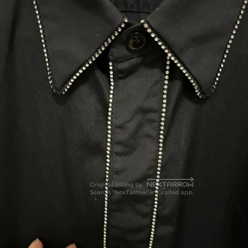Saint Laurent Paris Saint Laurent Paris Black rhinestone shirt. Size US M / EU 48-50 / 2 - 5 Thumbnail