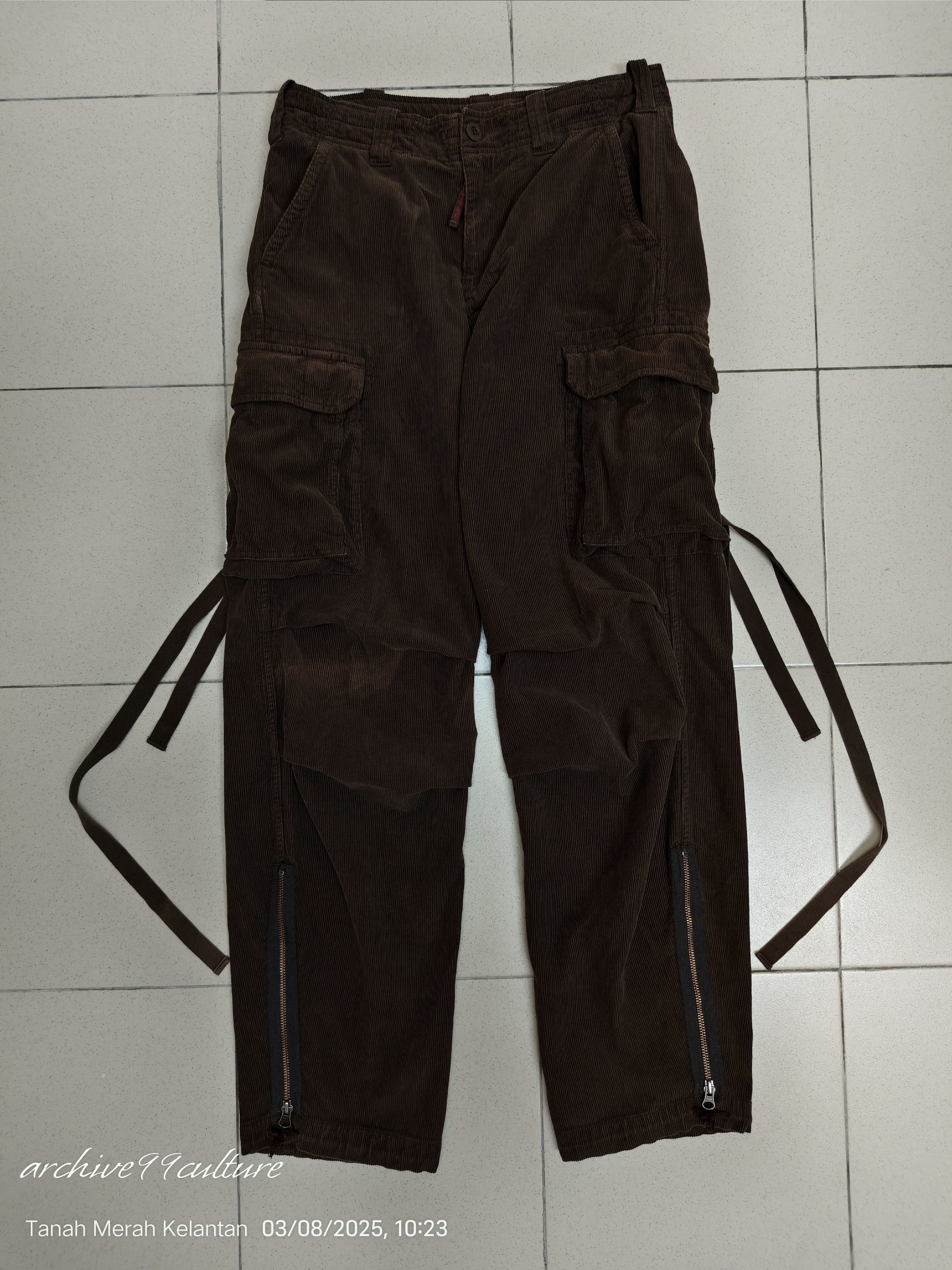 291295=Homme Arhive 2000 291295 Homme Parachute velvet pants Size US 31 - 21 Thumbnail