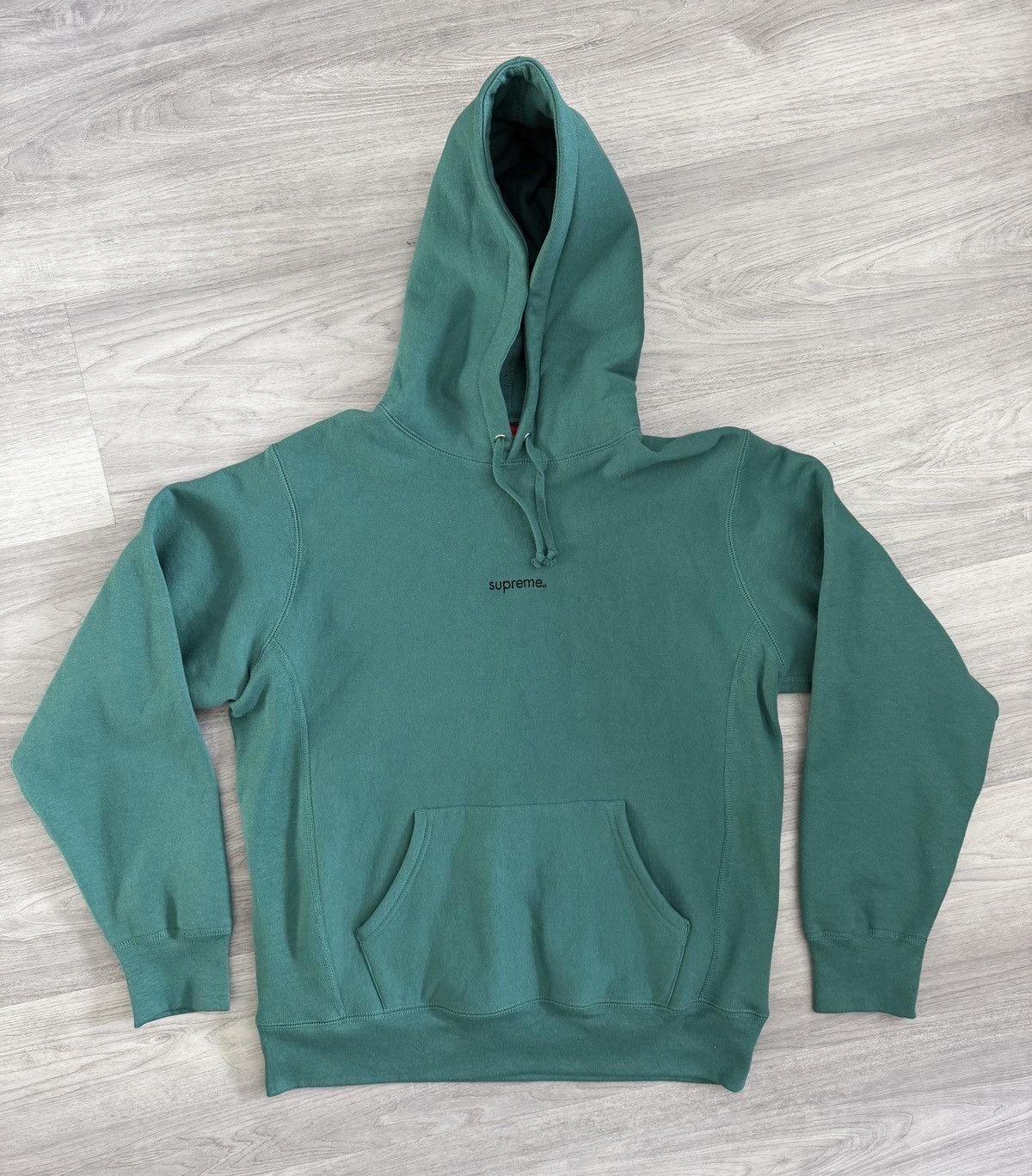 Supreme Supreme Trademark Hooded Sweatshirt Dark Teal Size US M / EU 48-50 / 2 - 1 Thumbnail