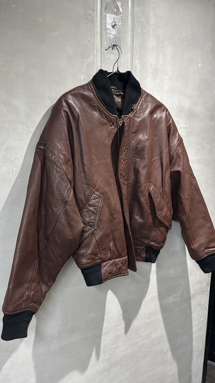 Issey Miyake vintage leather bomber jacket issey miyake durban intermezzo Size US M / EU 48-50 / 2 - 12 Thumbnail