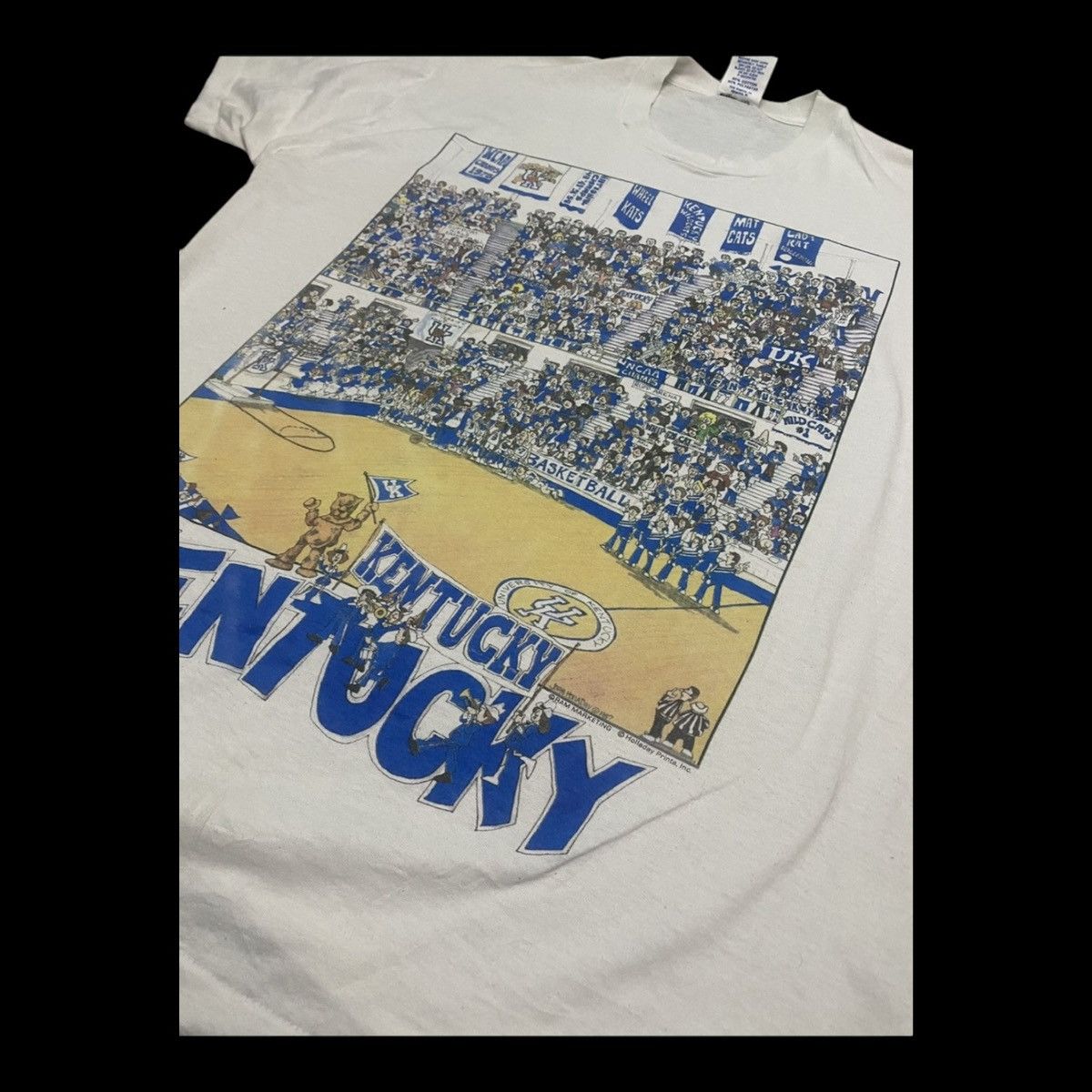 NBA 🔥VINTAGE 80s NCAA UNIVERSITY KENTUCKY BASKETBALL Size US XL / EU 56 / 4 - 2 Thumbnail