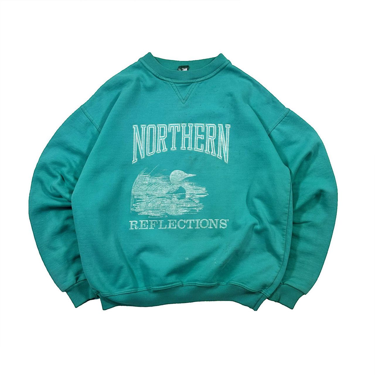 Vintage Vintage Northern Reflections Big Print Graphic Sweater Size US S / EU 44-46 / 1 - 1 Thumbnail