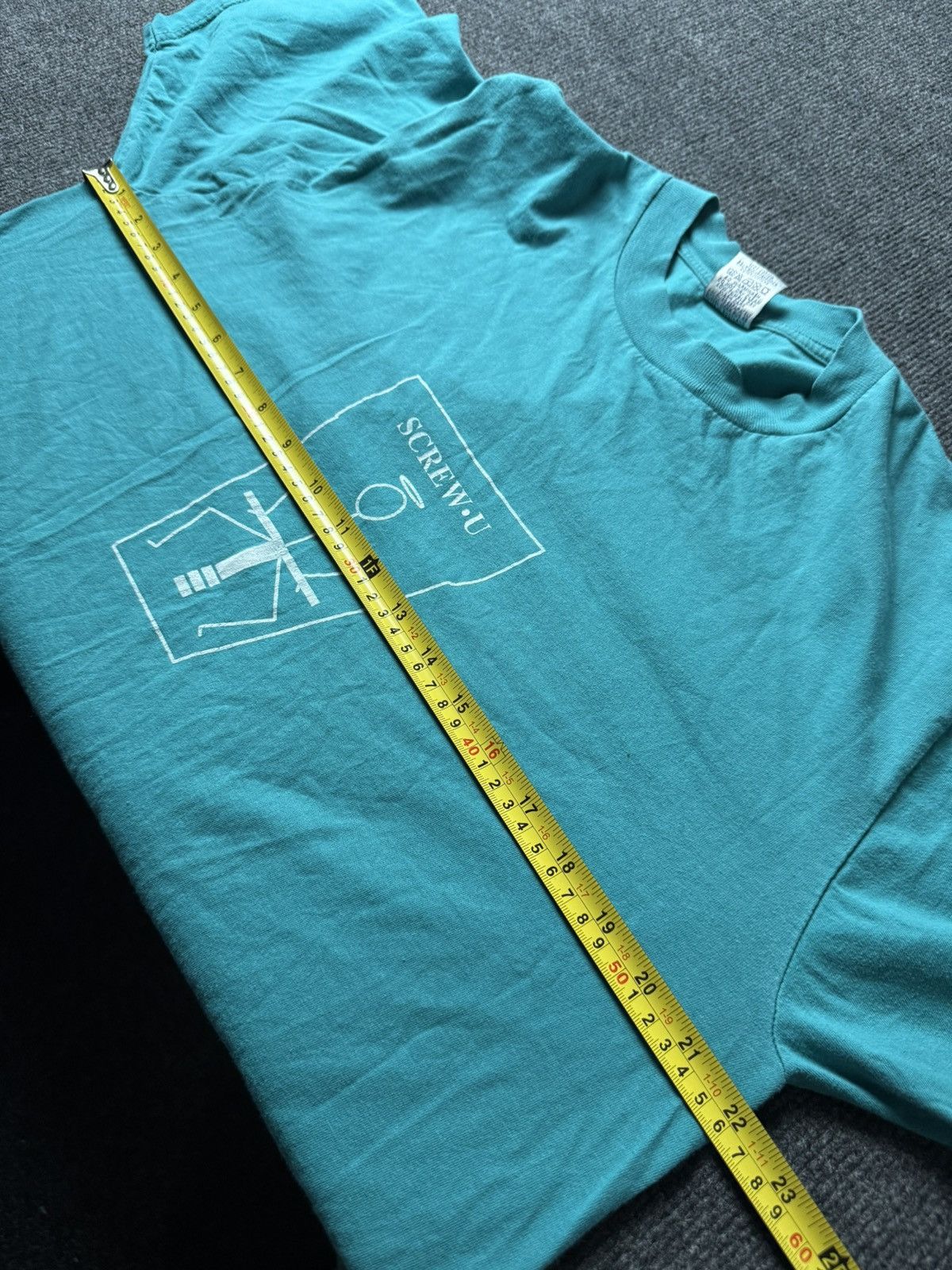 Vintage 90s Retro SCREW U Graphic Tee Y2K Edgy Ironic Stick Figure Size US L / EU 52-54 / 3 - 20 Thumbnail