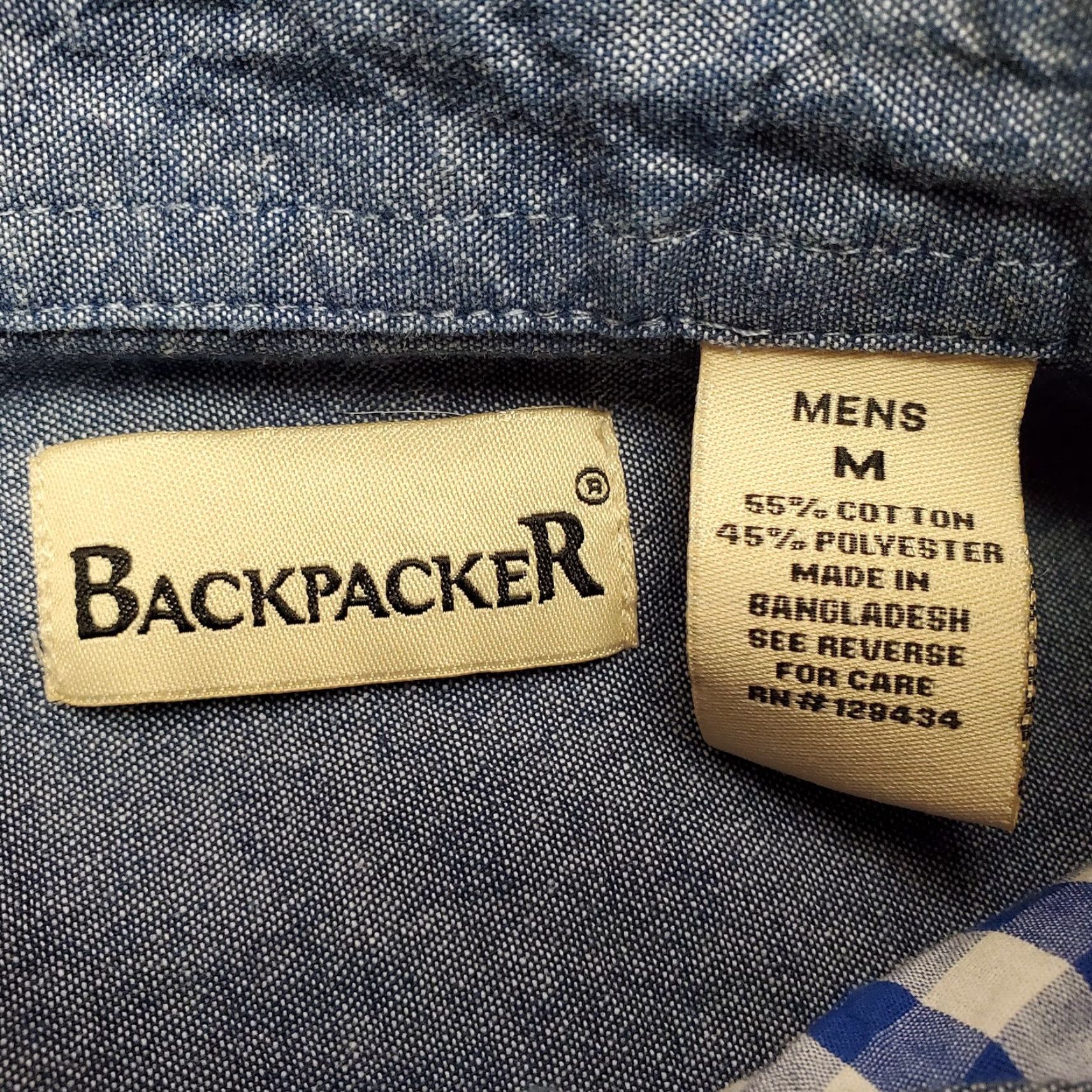 Vintage VINTAGE Backpacker Shirt Mens Medium Blue Check Bloktoberfest Block 15 Beer Brewery Shirt Mens Blue Check Block 15 Beer Brewery Size US M / EU 48-50 / 2 - 4 Thumbnail
