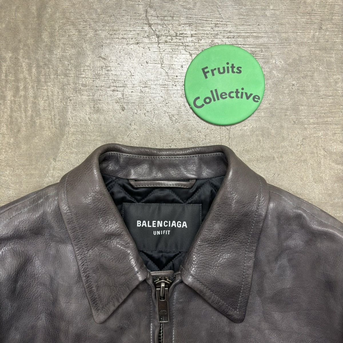 Balenciaga Balenciaga Unifit dirty calf crinkle leather jacket Size US M / EU 48-50 / 2 - 2 Thumbnail