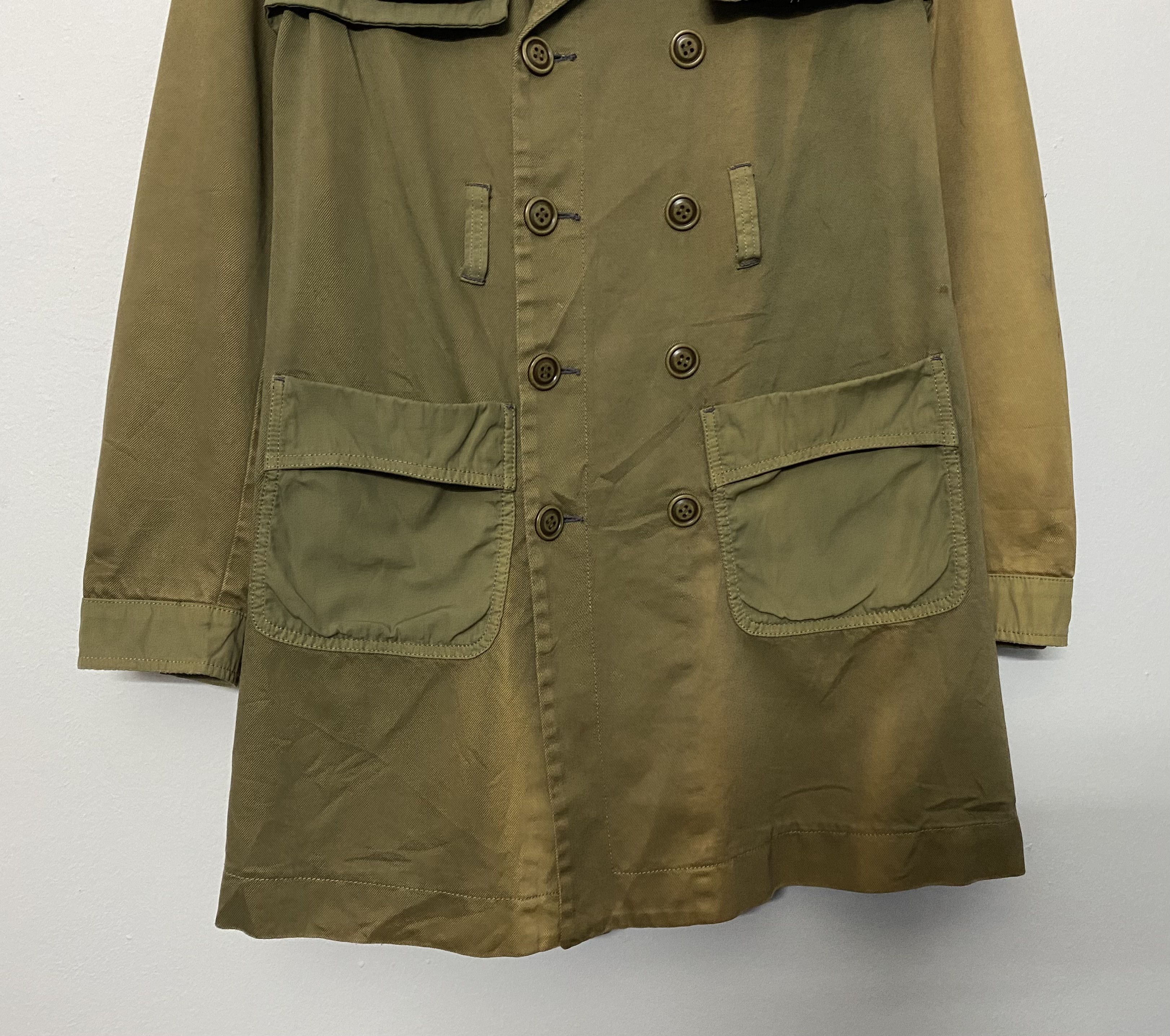 Diesel Diesel Clouds Khaki Double Breasted Utility Trench Coat Size US XS / EU 42 / 0 - 5 Thumbnail