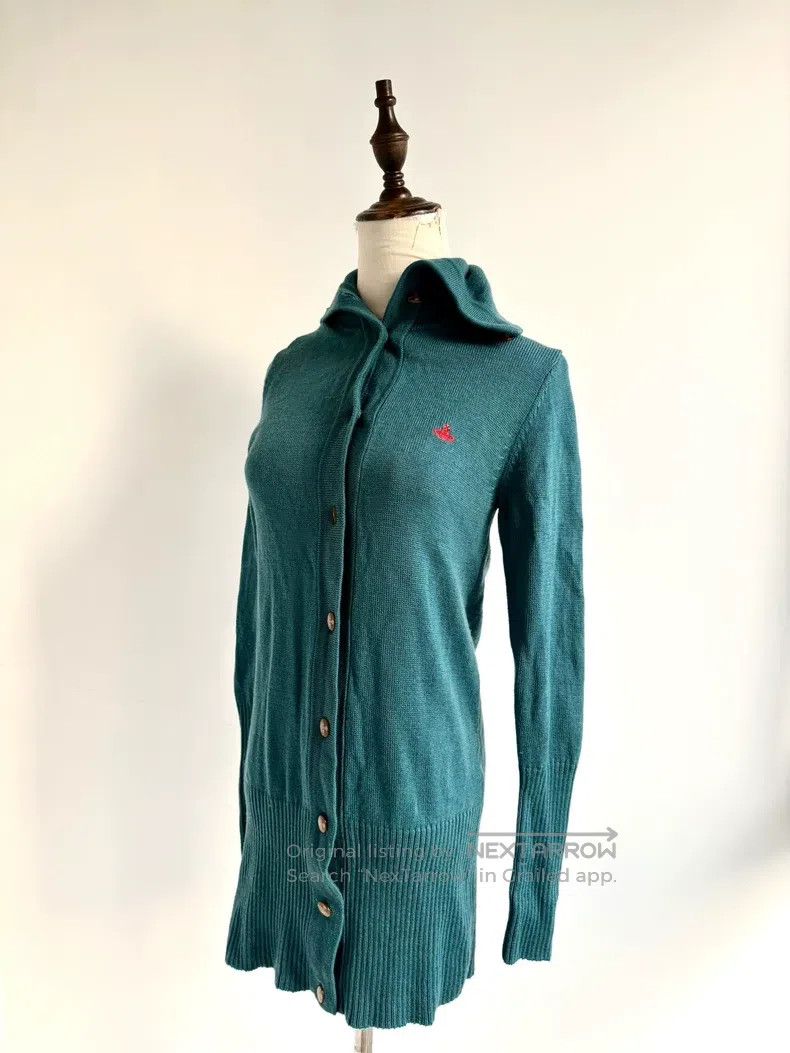 Vivienne Westwood Vivienne Westwood Teal Knit Jacket Cardigan Size M / US 6-8 / IT 42-44 - 2 Thumbnail