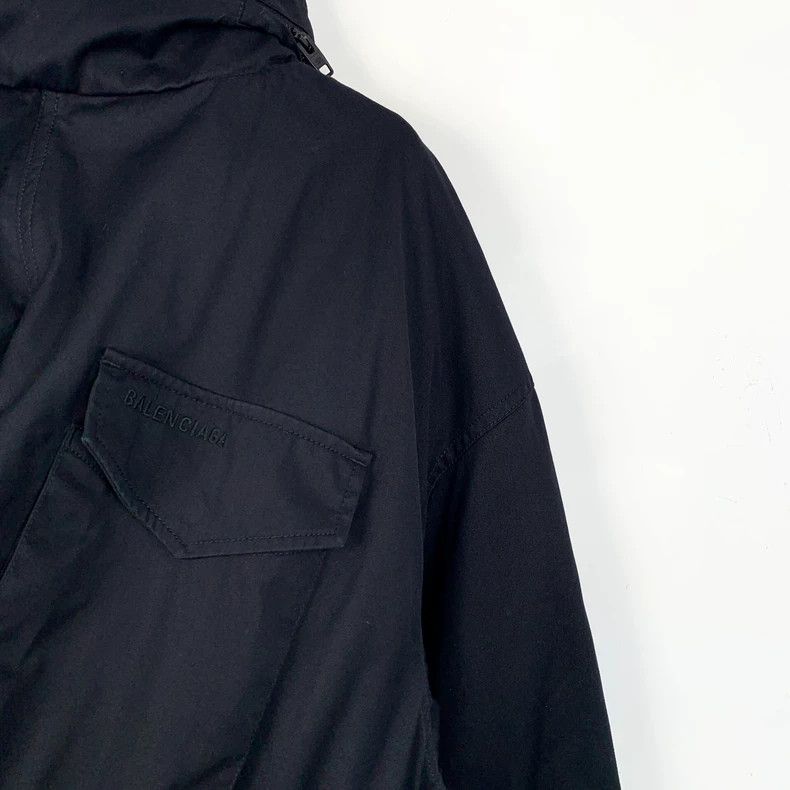 Other Balenciaga size 36 Black cotton hooded multi-pocket jacket Size US XS / EU 42 / 0 - 3 Thumbnail