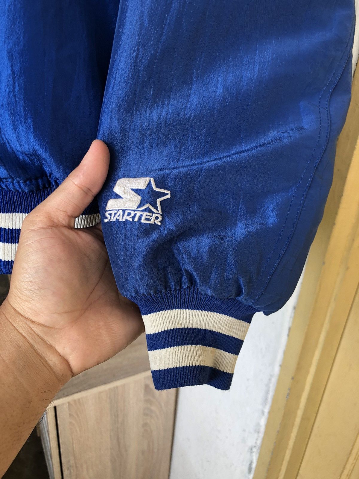 MLB Vintage 90s Dodgers MLB Nomo by Starter Bomber Jacket Size US M / EU 48-50 / 2 - 8 Thumbnail
