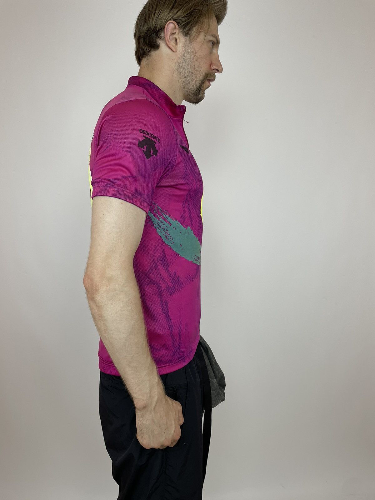 Vintage Vintage DESCENTE cycling jersey Half Zip 90s Mens size Large Size US XL / EU 56 / 4 - 3 Thumbnail