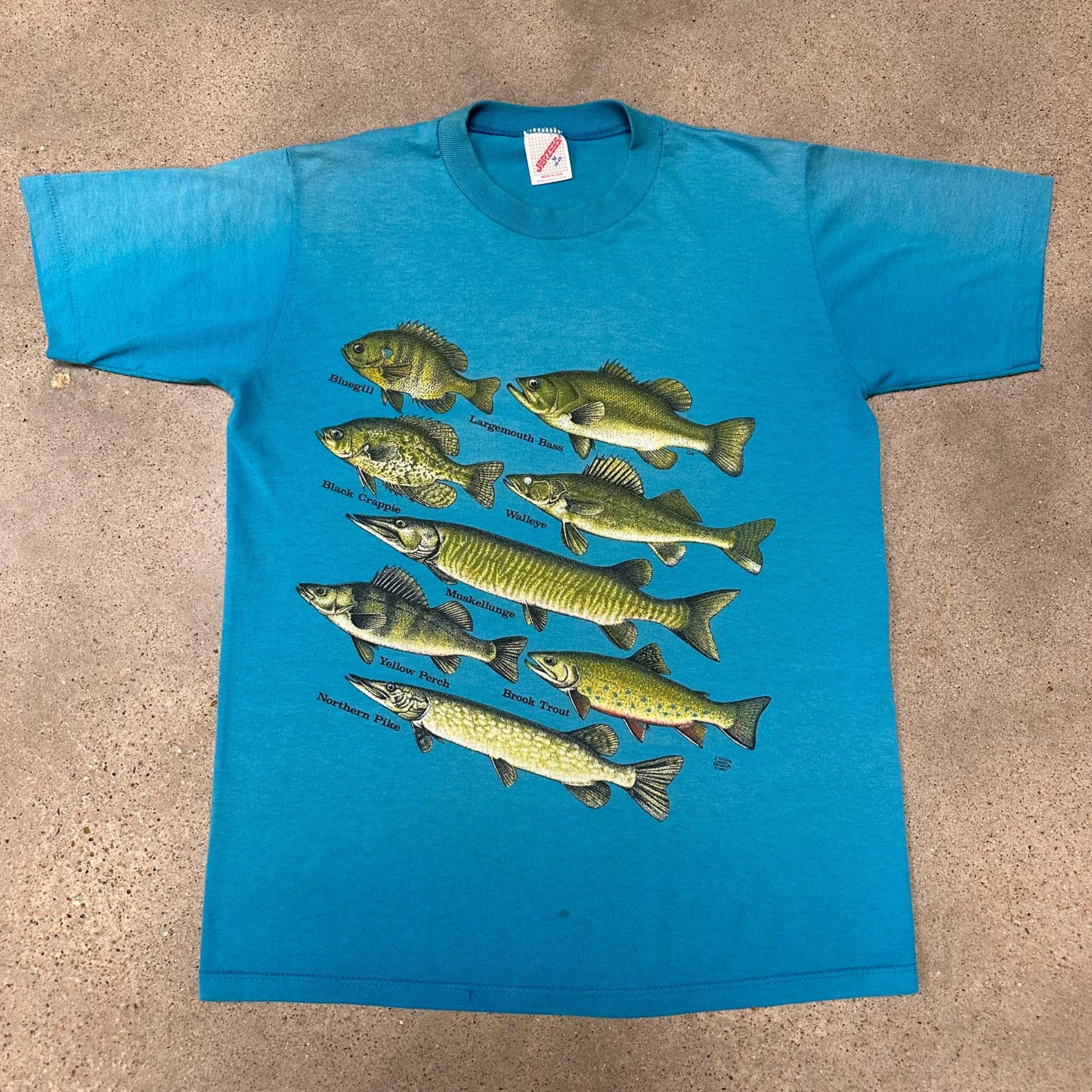 Vintage Vintage 1987 Fish Species Shirt Size US M / EU 48-50 / 2 - 1 Thumbnail